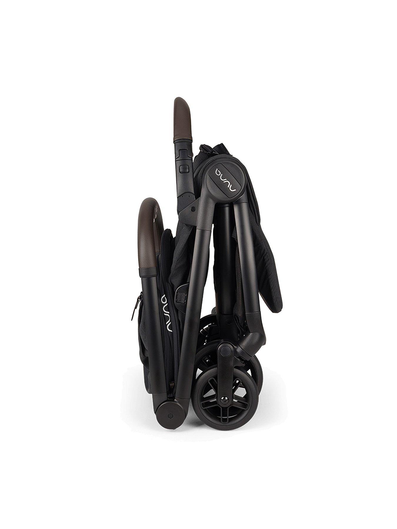 Image 5 of 7 of Nuna VIAA cabn Compact Travel Stroller - Caviar