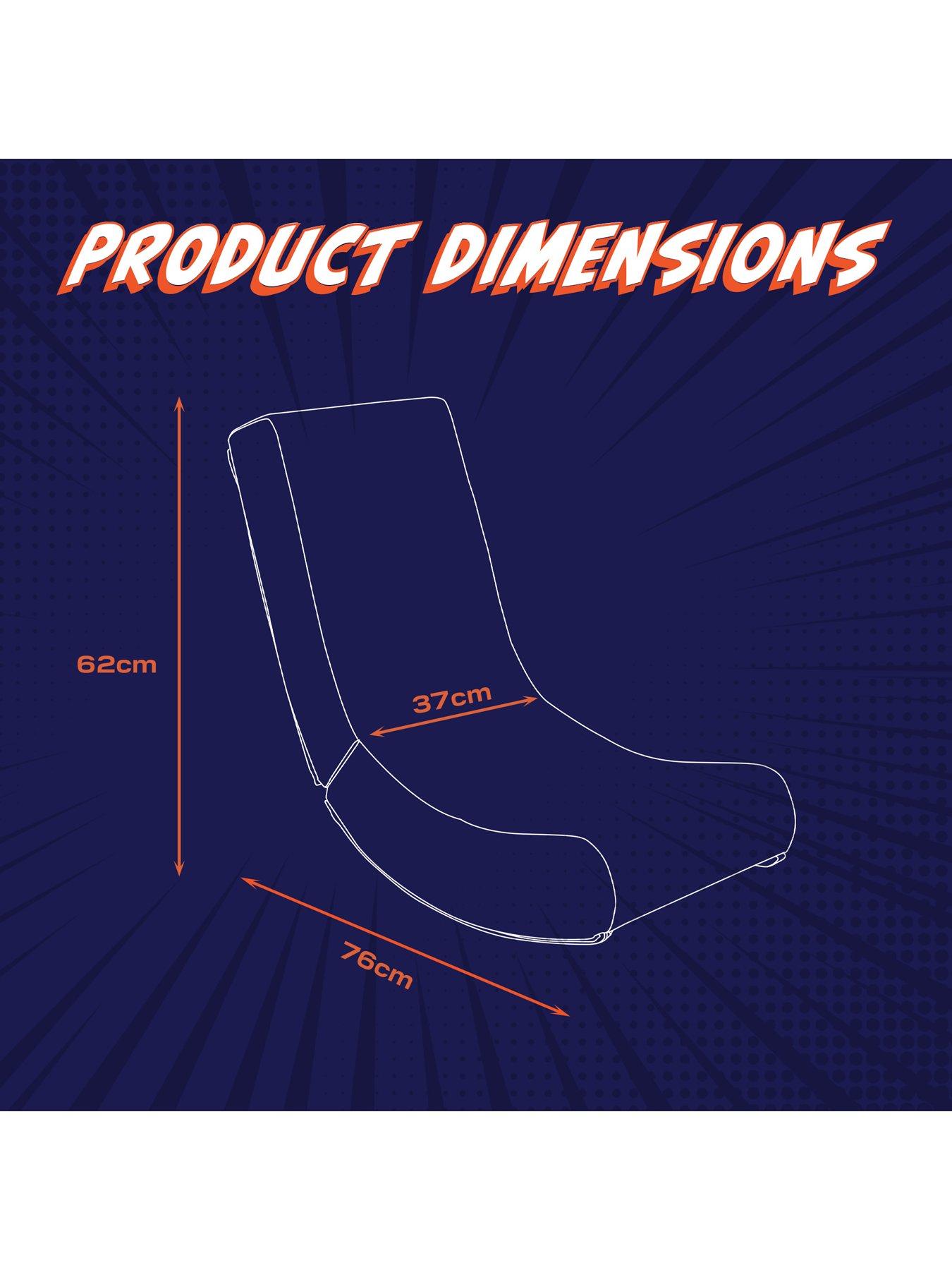 Image 7 of 7 of X Rocker X Rocker Video Rocker Gaming Chair for Kids - Glitch Black Exclusive to Very