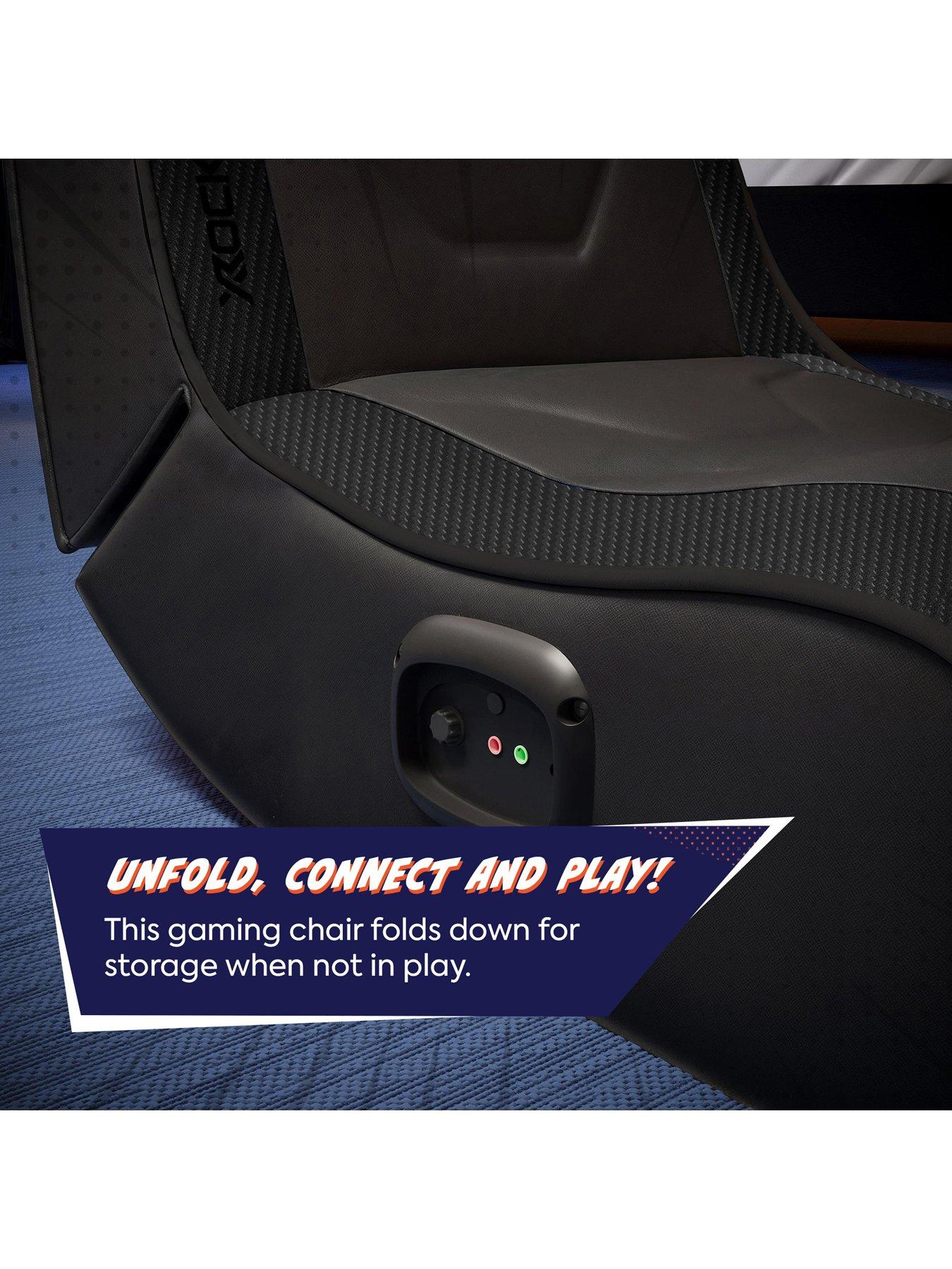 Image 2 of 6 of X Rocker X Rocker Shadow 2.0 Audio Floor Rocker Gaming Chair for Kids - Black Exclusive to Very
