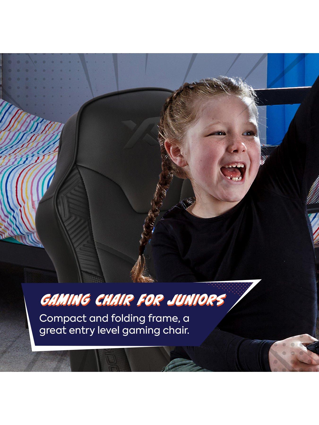 Image 4 of 6 of X Rocker X Rocker Shadow 2.0 Audio Floor Rocker Gaming Chair for Kids - Black Exclusive to Very