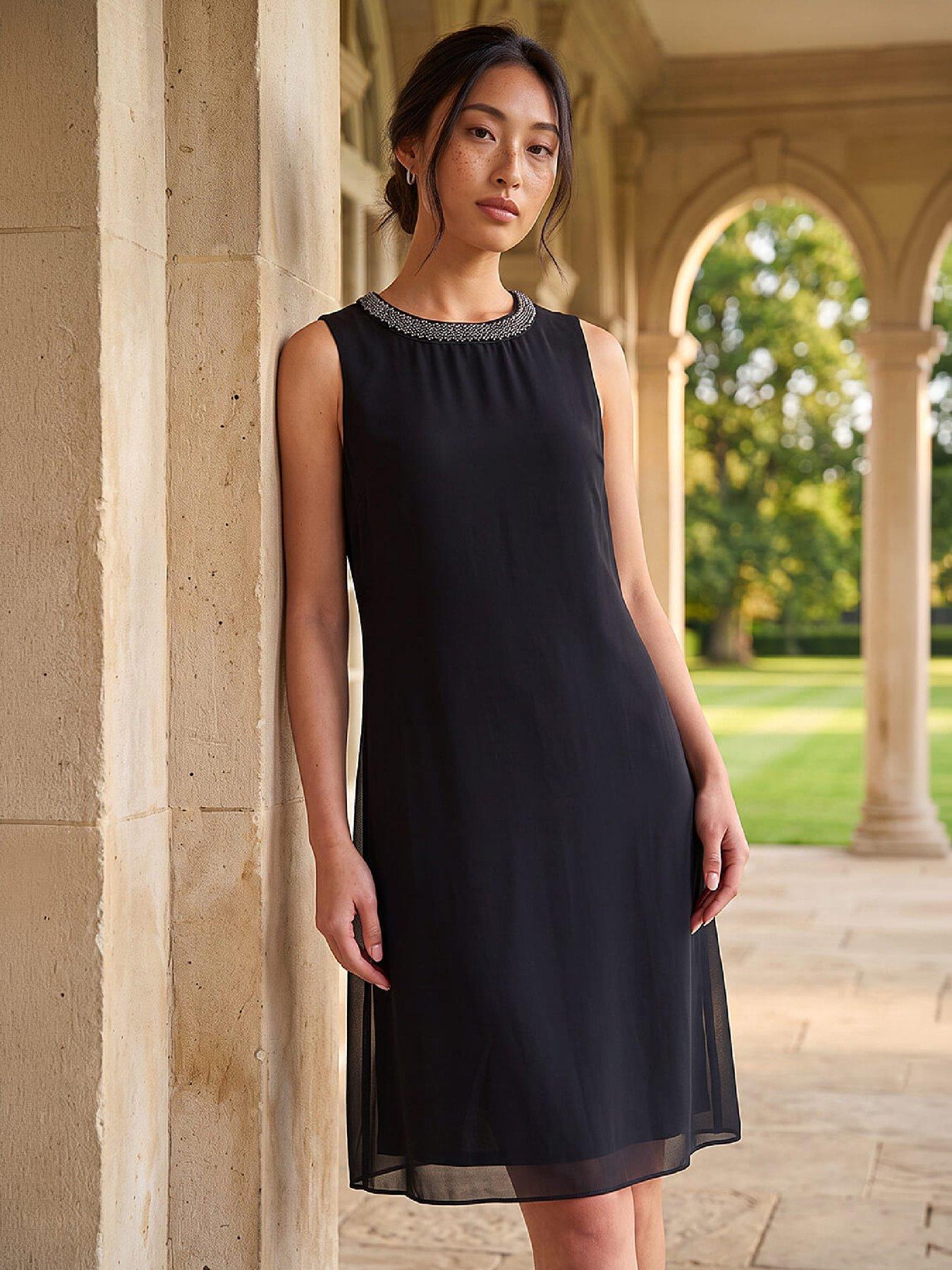 Image 1 of 4 of Roman Petite 2 In 1 Shift Dress