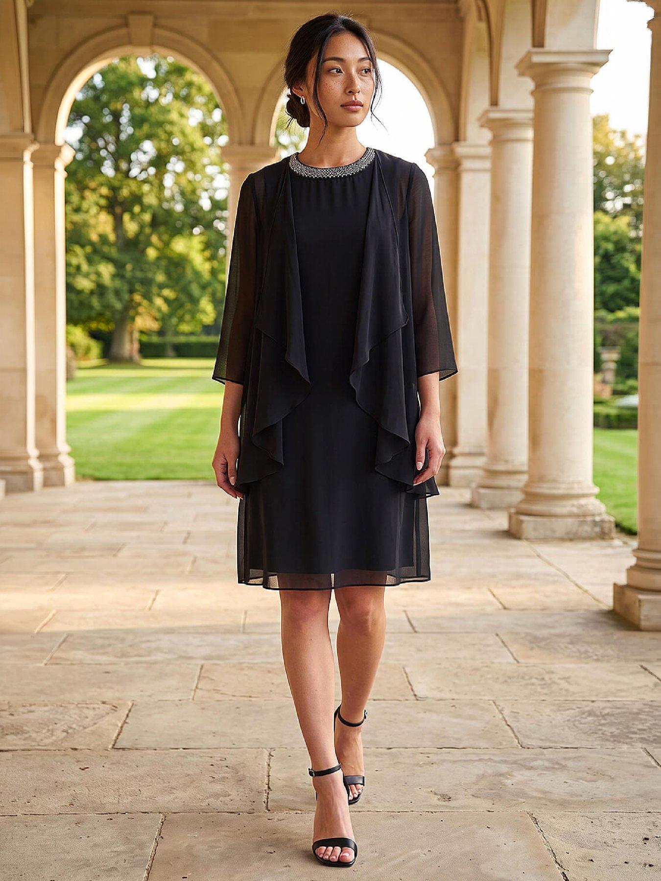 Image 3 of 4 of Roman Petite 2 In 1 Shift Dress