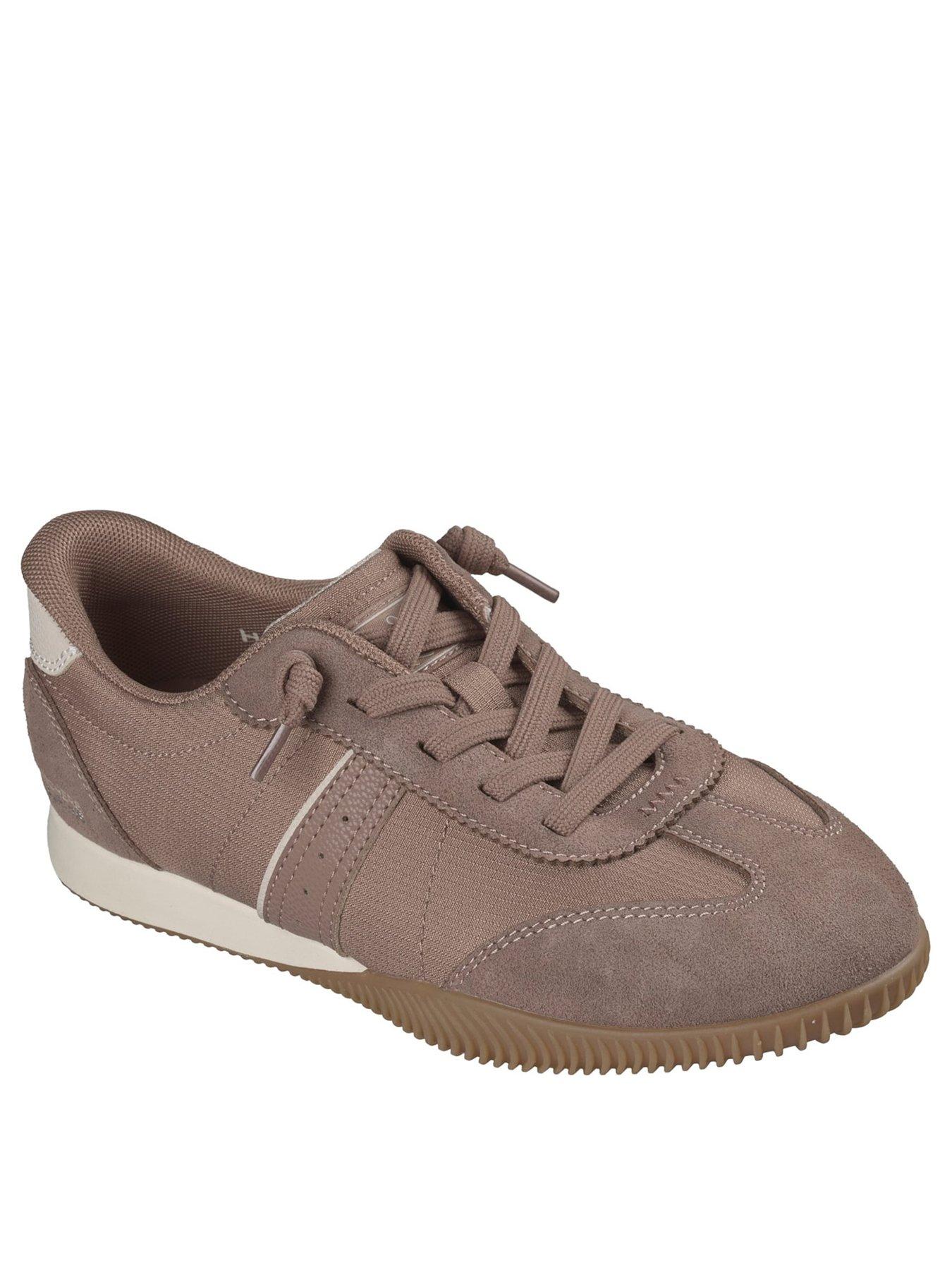 Image 2 of 5 of Skechers Womens Hands-Free Slip-On Faux Lace Trainers - Brown
