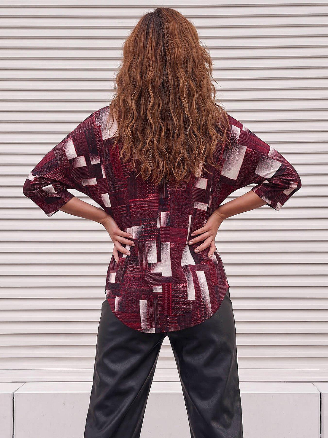 Image 3 of 4 of Roman Geo Puff Zip Top