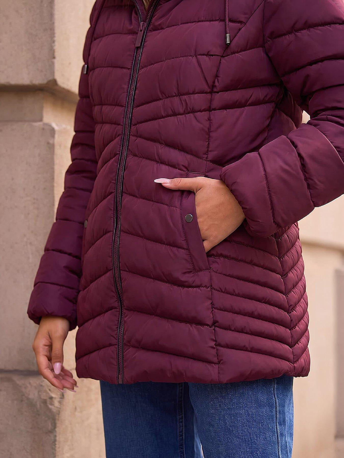 Image 2 of 4 of Roman Faux Fur Hooded Coat