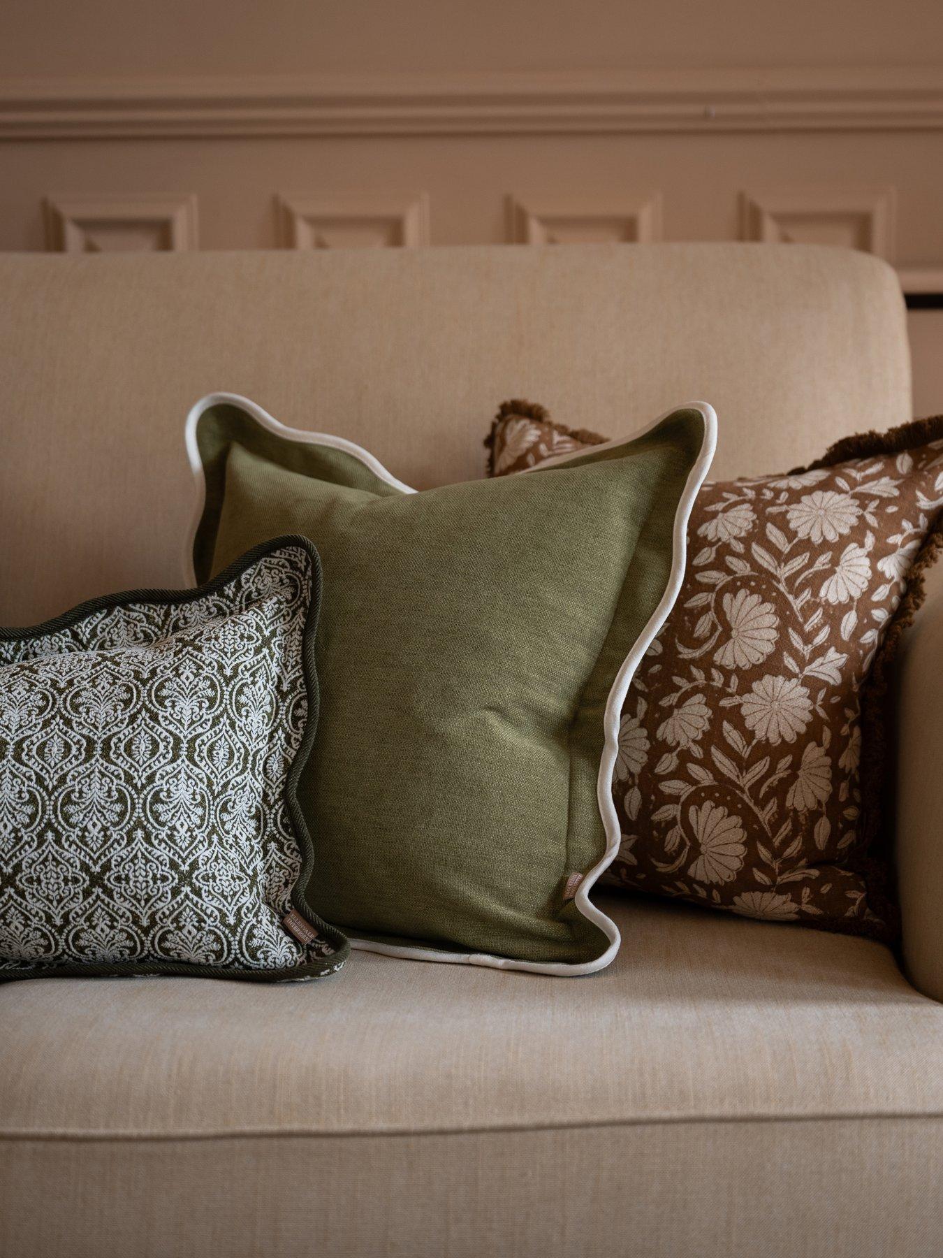 Image 5 of 7 of Ellenvale Interiors Chloe Scalloped Edge Cushion Cover 45x45