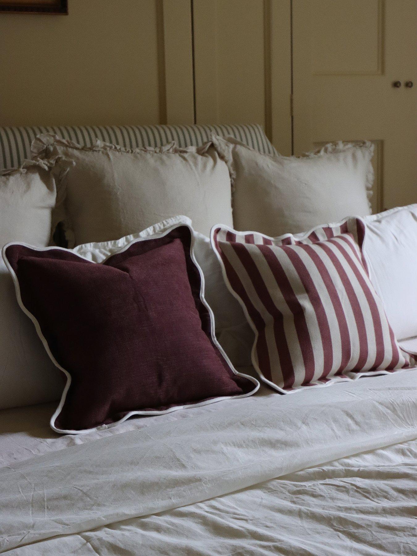 Image 7 of 7 of Ellenvale Interiors Chloe Scalloped Edge Cushion Cover 45x45