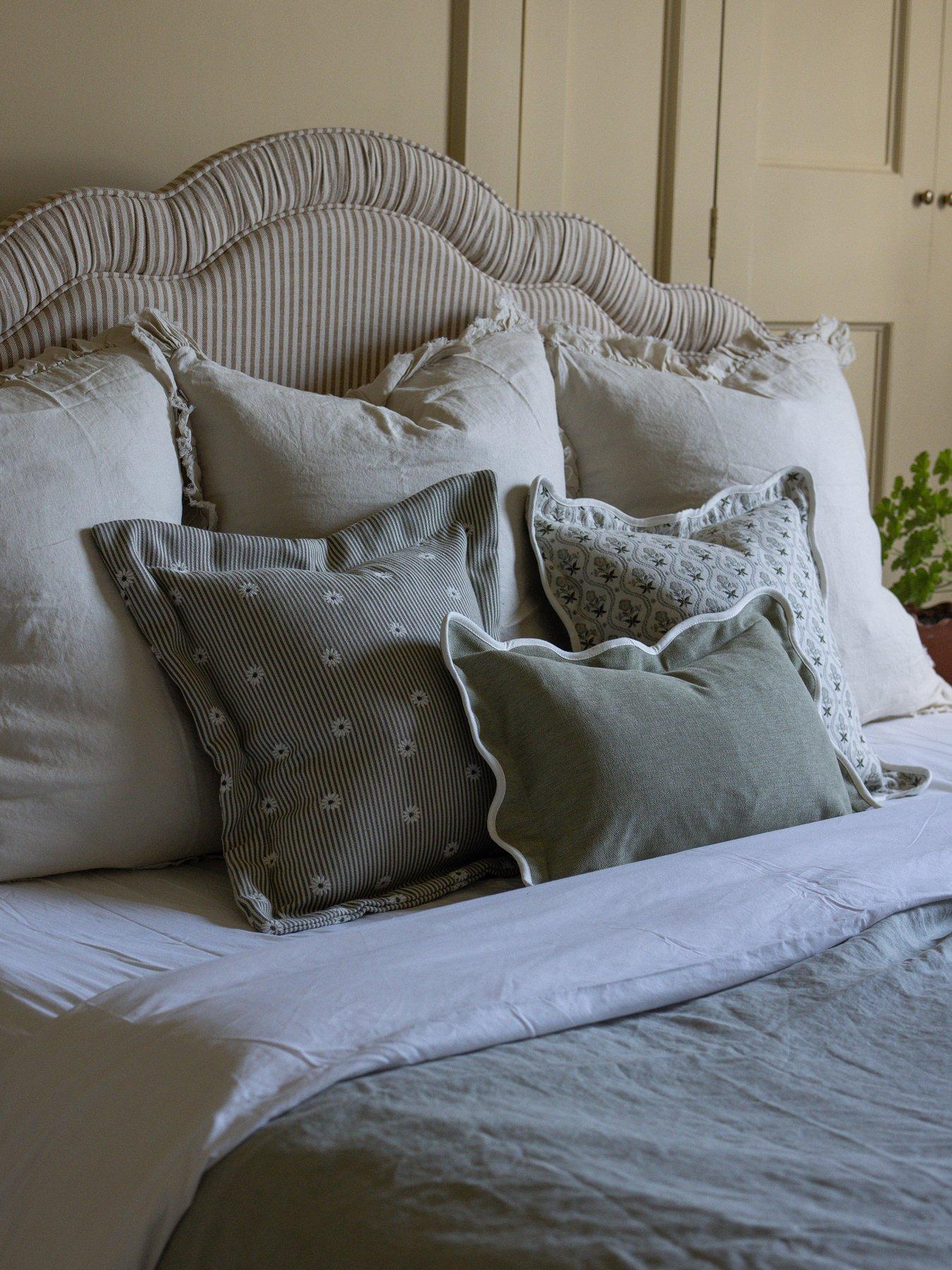 Image 5 of 7 of Ellenvale Interiors Chloe Scalloped Edge Cushion Cover 50x30