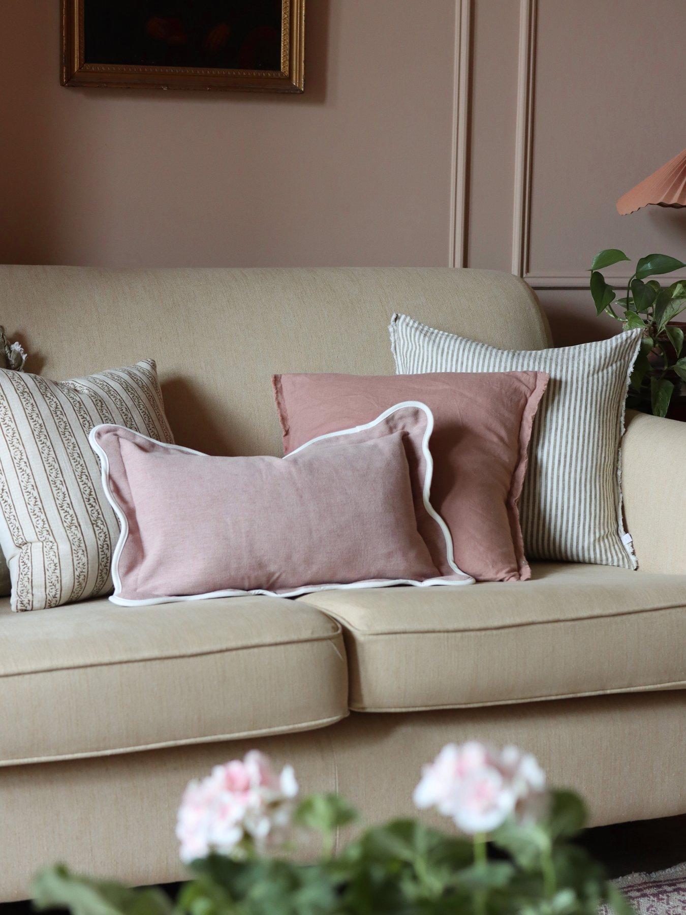 Image 7 of 7 of Ellenvale Interiors Chloe Scalloped Edge Cushion Cover 50x30