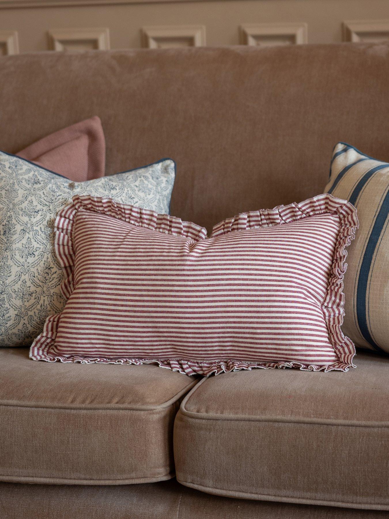 Image 1 of 2 of Ellenvale Interiors Darcy Stripe Cushion Cover 50x30