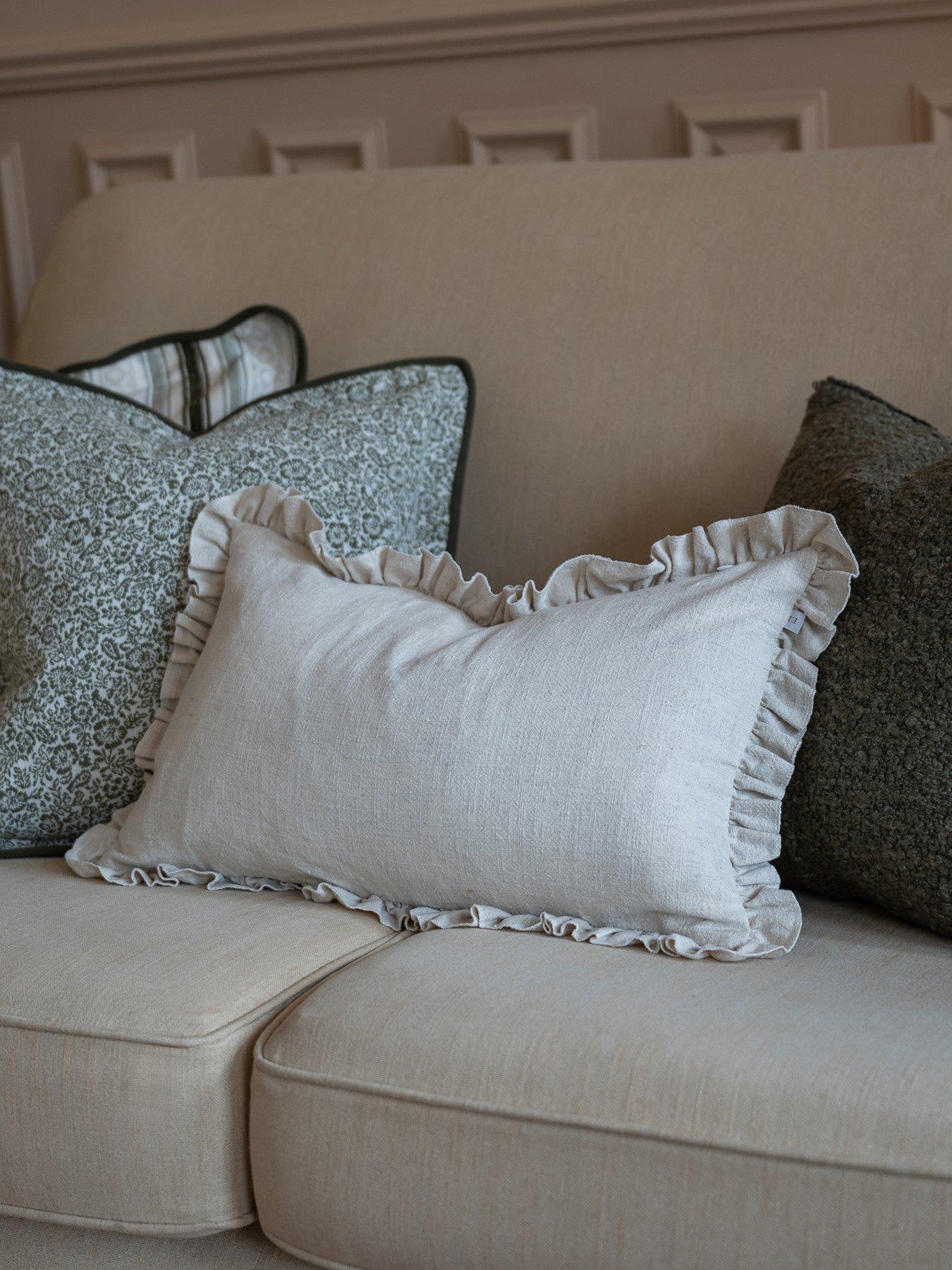 Image 1 of 3 of Ellenvale Interiors Grace Ruffle Cushion Cover 50x30