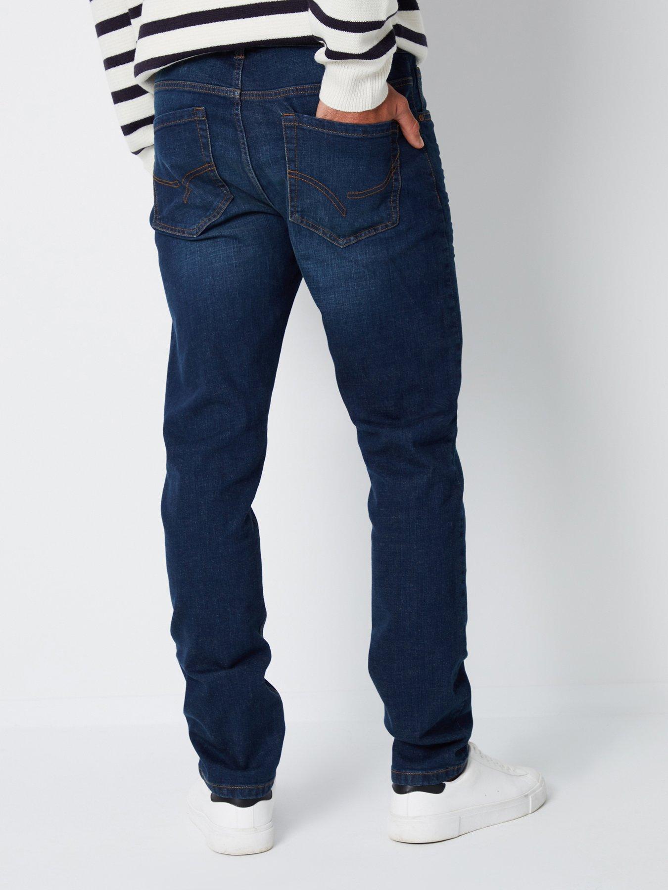 Image 2 of 4 of Threadbare Mens Islington Slim Fit Vintage Wash Jeans - Blue