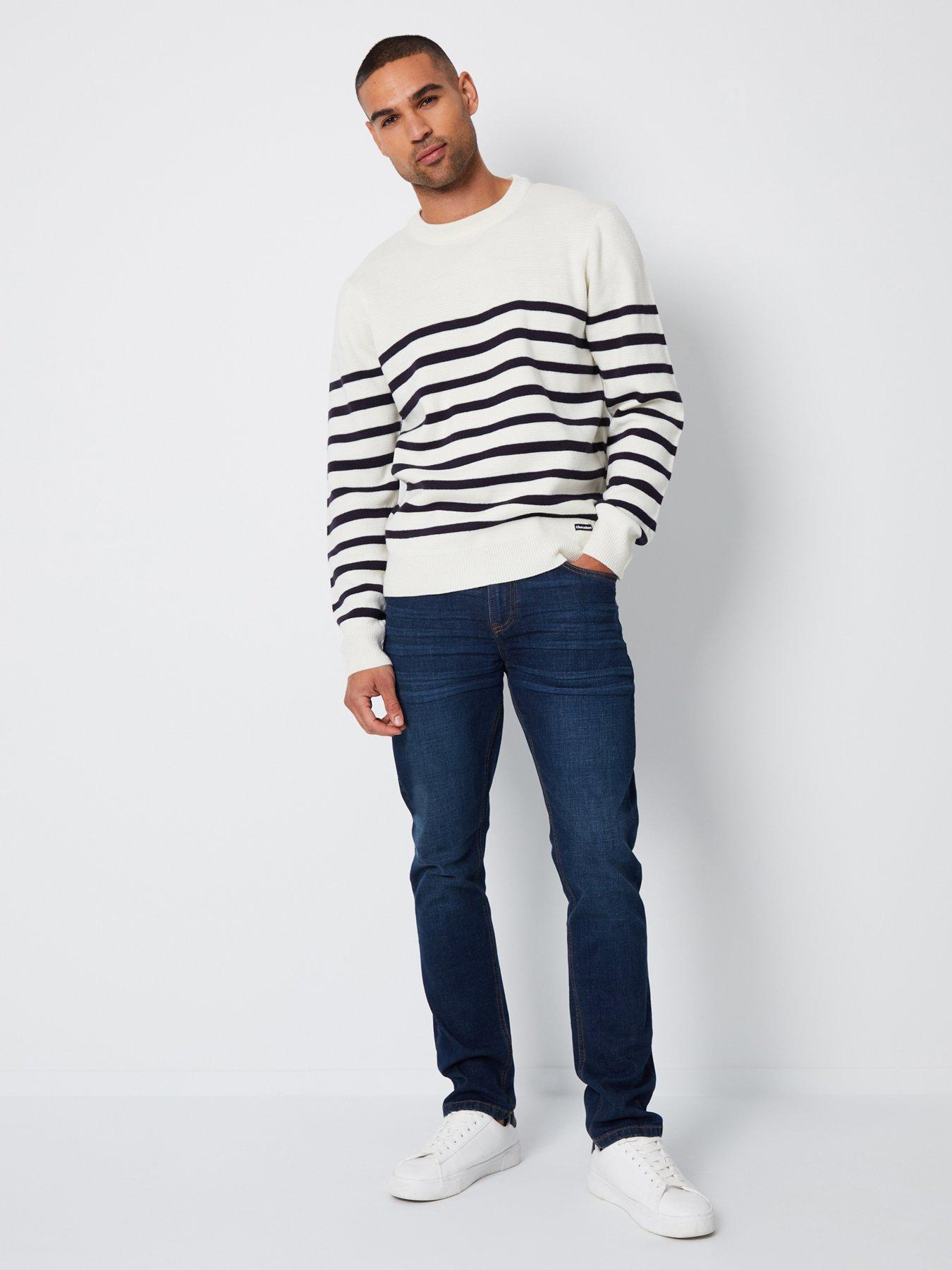 Image 3 of 4 of Threadbare Mens Islington Slim Fit Vintage Wash Jeans - Blue