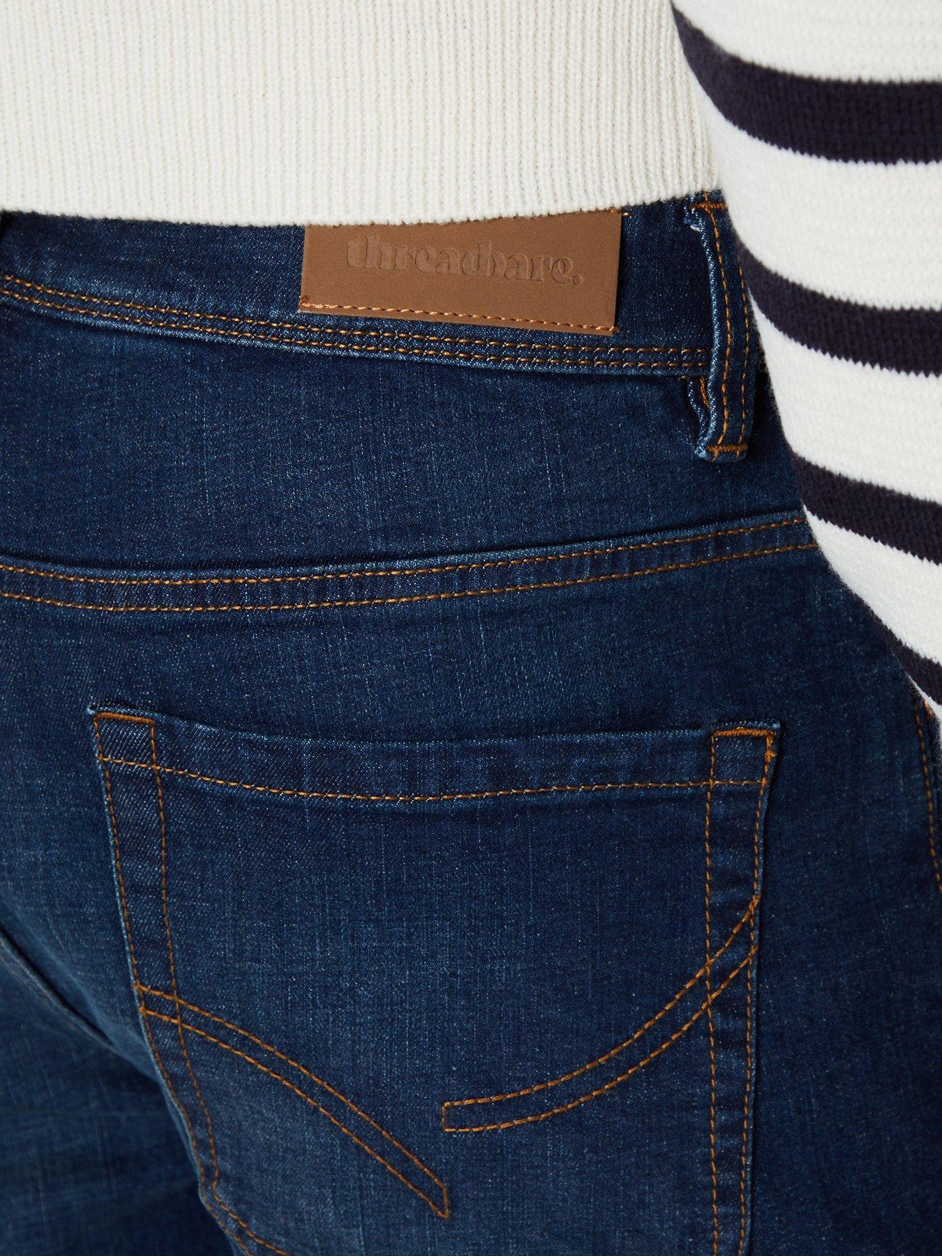 Image 4 of 4 of Threadbare Mens Islington Slim Fit Vintage Wash Jeans - Blue