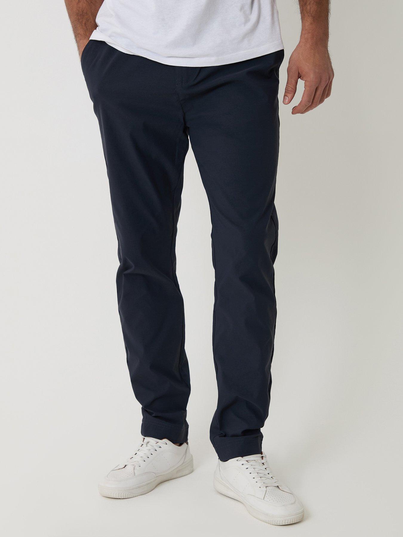 Image 1 of 4 of Threadbare Slim Fit Technical Trousers In Navy