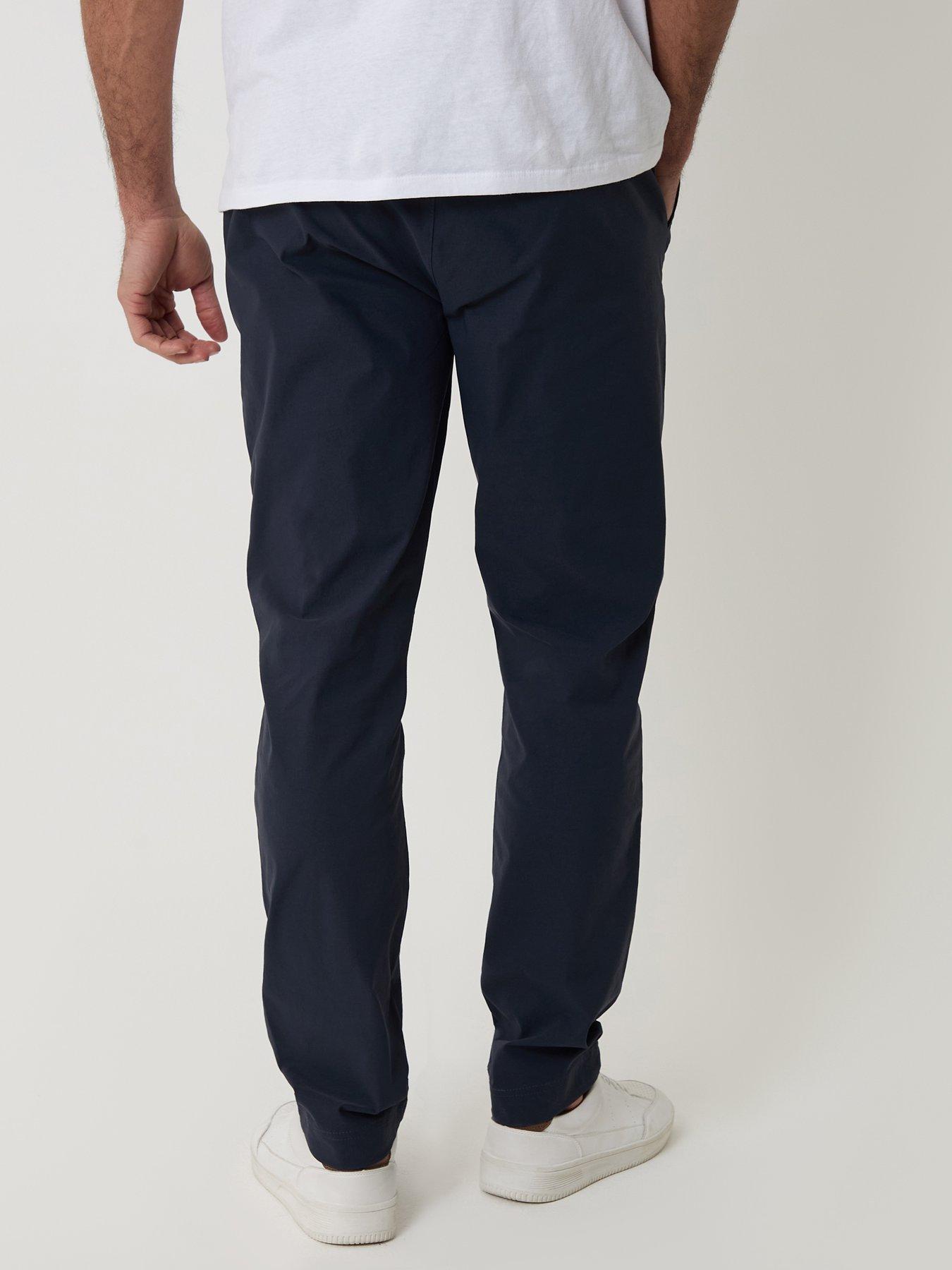 Image 2 of 4 of Threadbare Slim Fit Technical Trousers In Navy