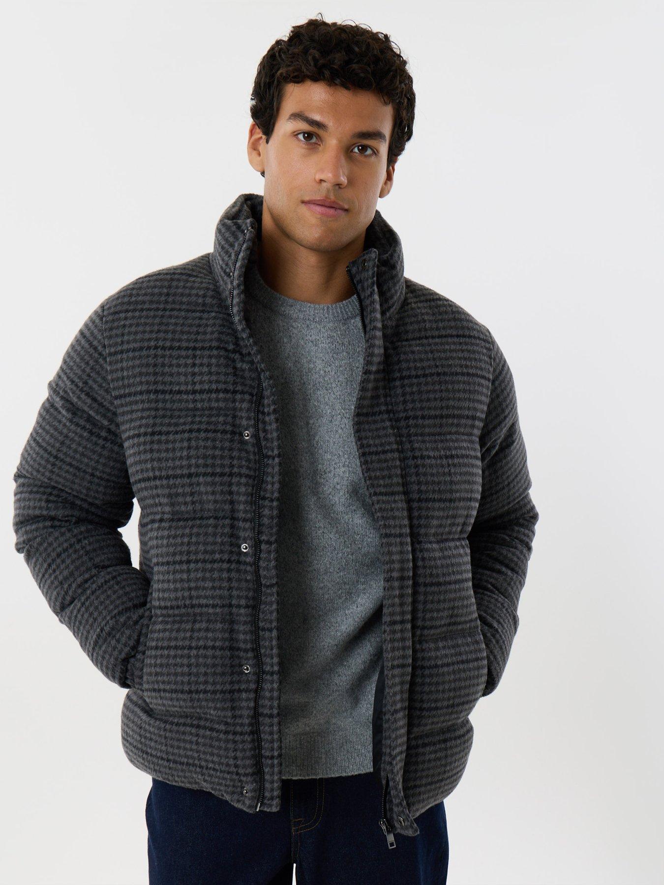 Image 1 of 5 of Threadbare Mens Jacket Ven - Grey Check