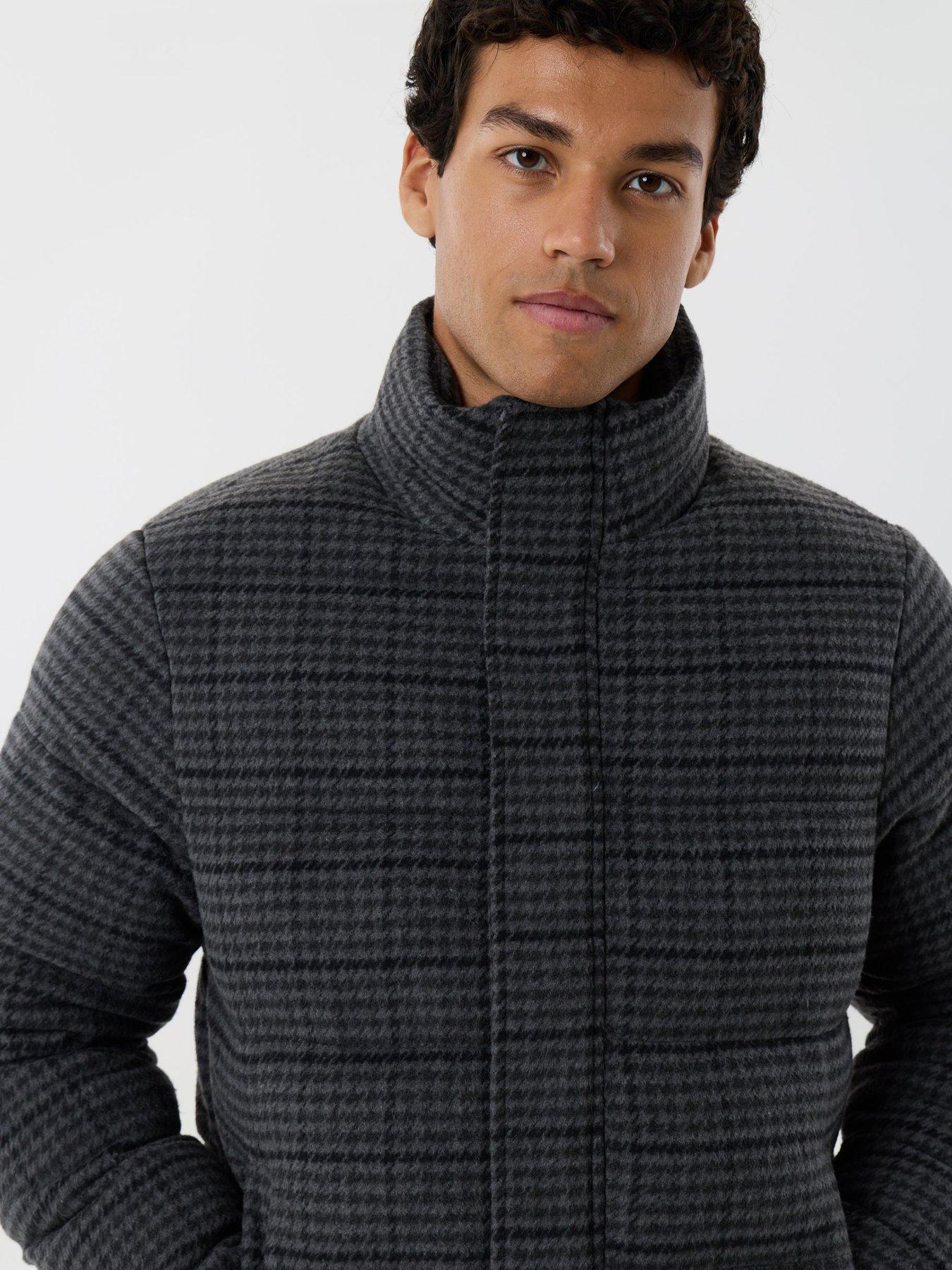 Image 4 of 5 of Threadbare Mens Jacket Ven - Grey Check