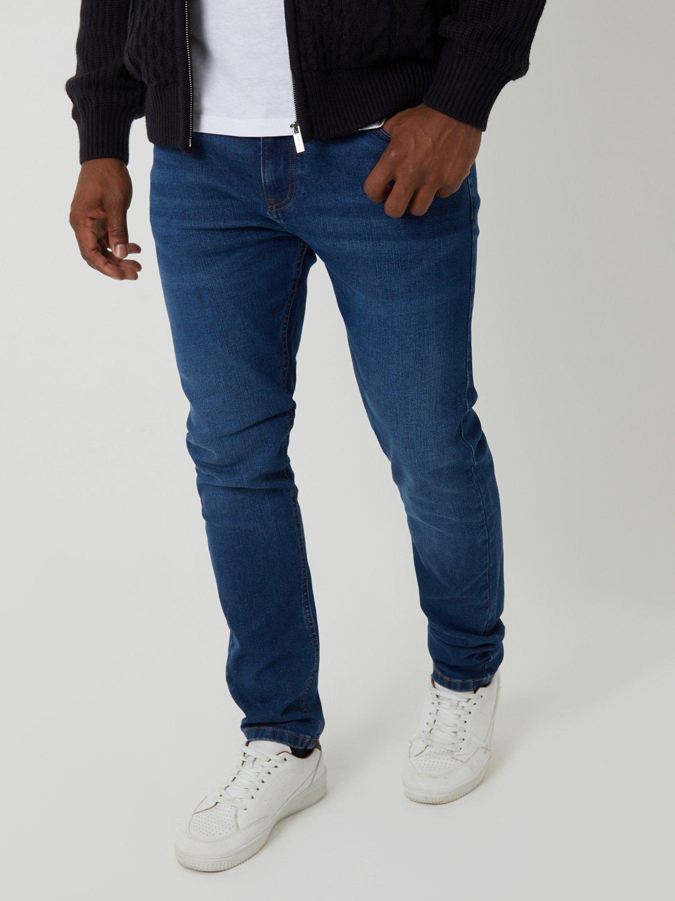 Image 1 of 4 of Threadbare Mens Jeans Slim Fit Islington (R) - Mid Wash