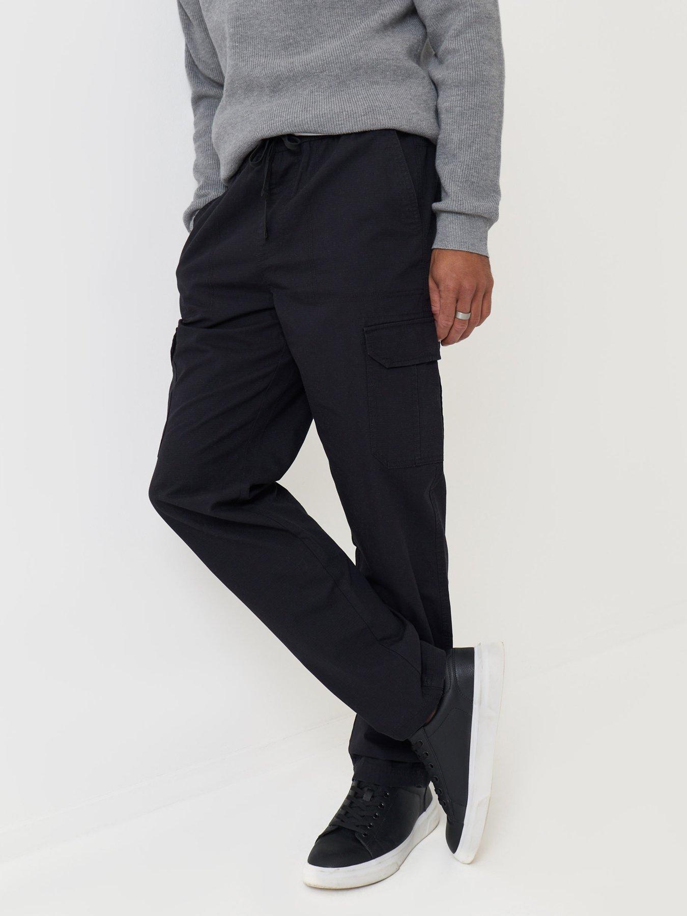 Image 1 of 4 of Threadbare Mens Trouser Joker Cargo - Black (Regualr Fit)