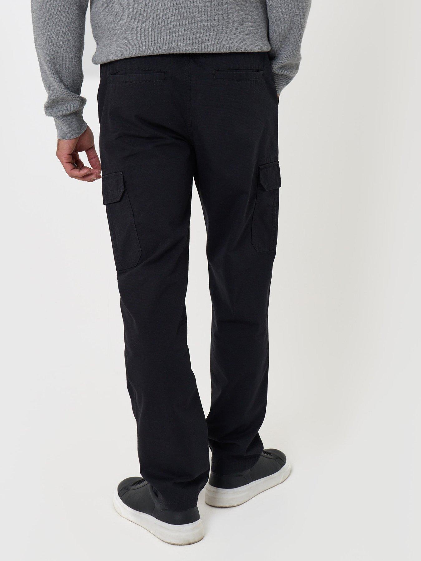 Image 2 of 4 of Threadbare Mens Trouser Joker Cargo - Black (Regualr Fit)