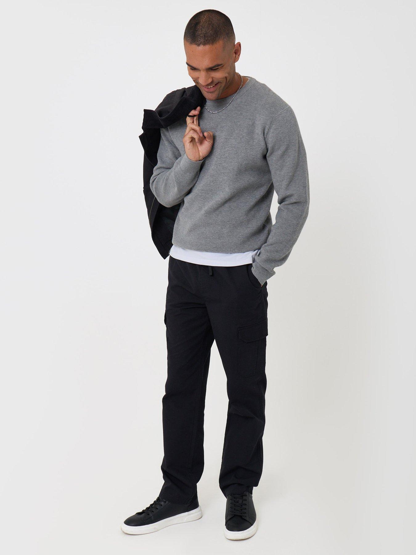 Image 3 of 4 of Threadbare Mens Trouser Joker Cargo - Black (Regualr Fit)