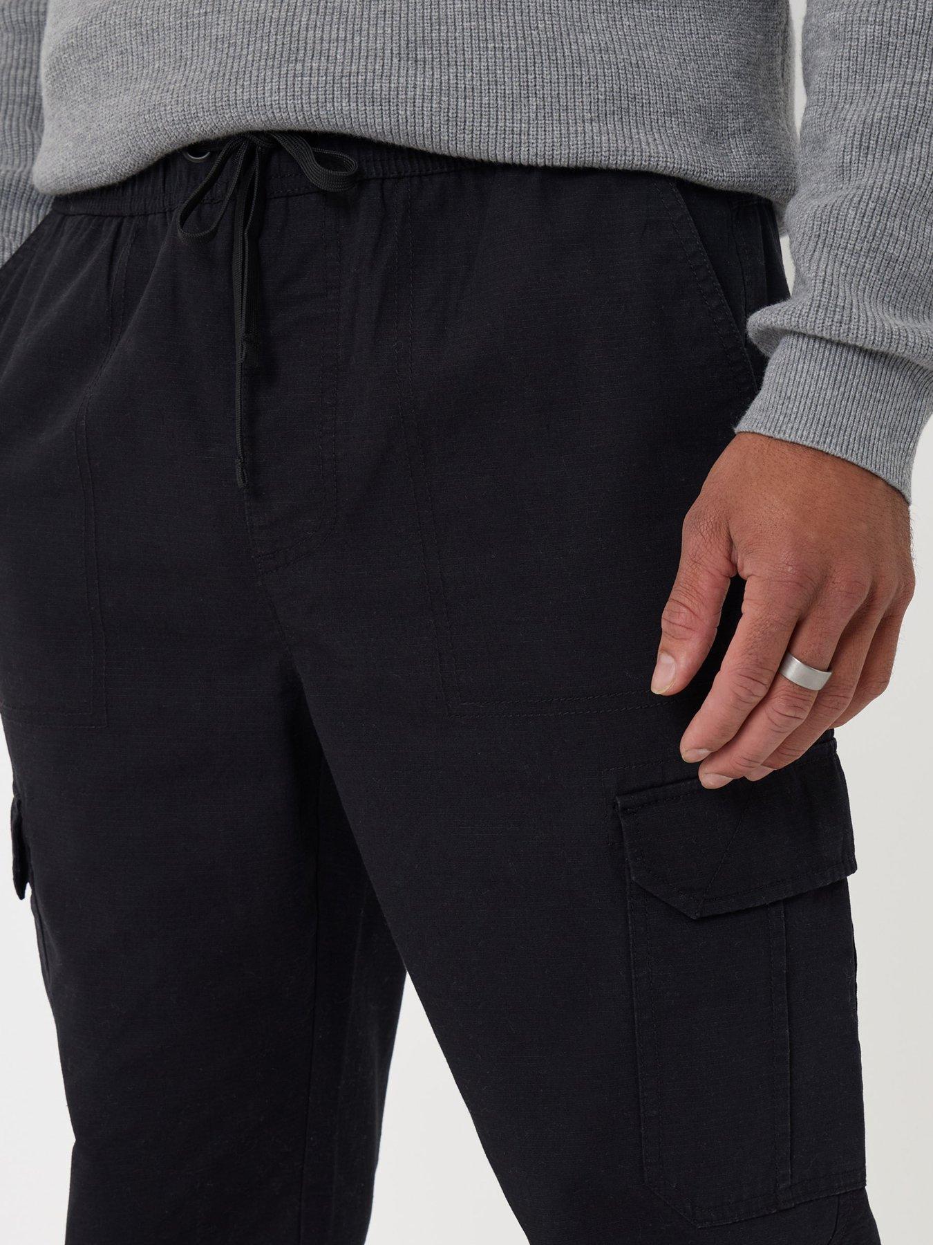 Image 4 of 4 of Threadbare Mens Trouser Joker Cargo - Black (Regualr Fit)