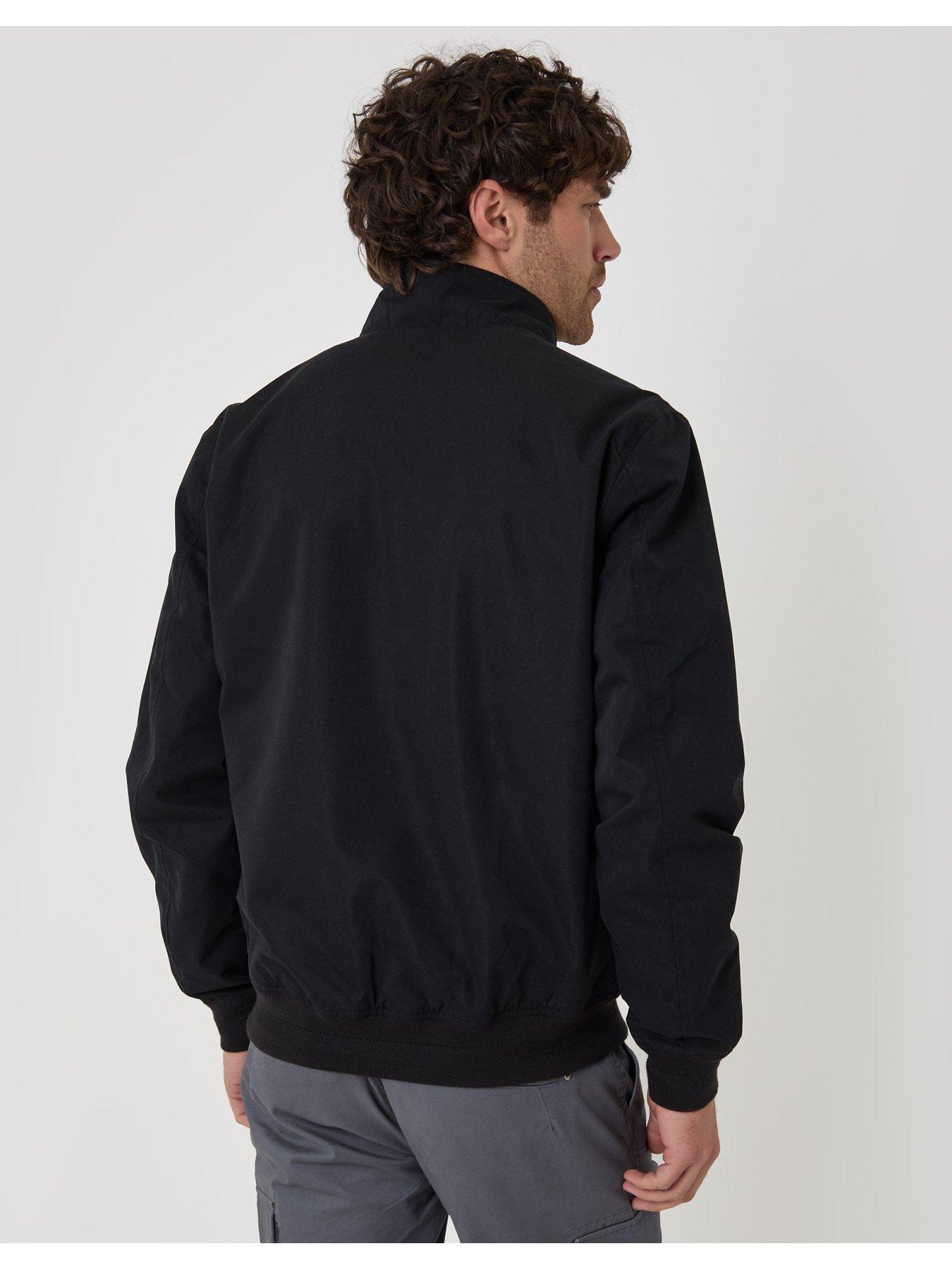 Image 2 of 6 of Threadbare Showerproof Microfibre Harrington Jacket In Black