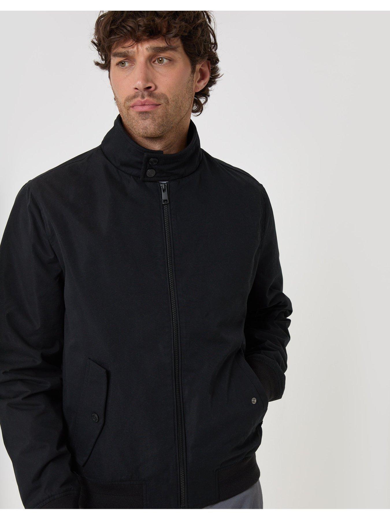 Image 5 of 6 of Threadbare Showerproof Microfibre Harrington Jacket In Black