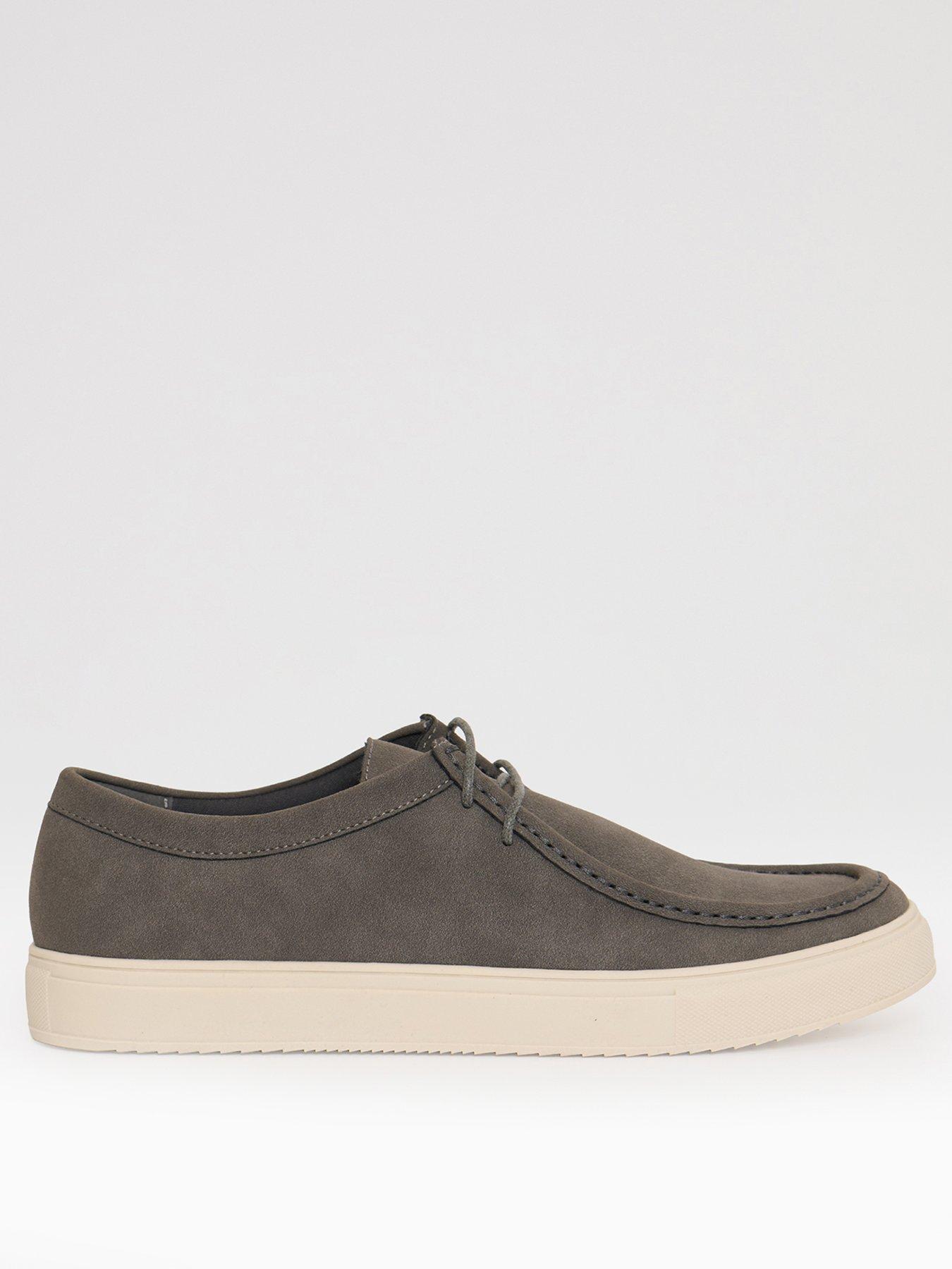 Image 1 of 4 of Threadbare Mens Lace Up Moc Toe Trainers - Grey