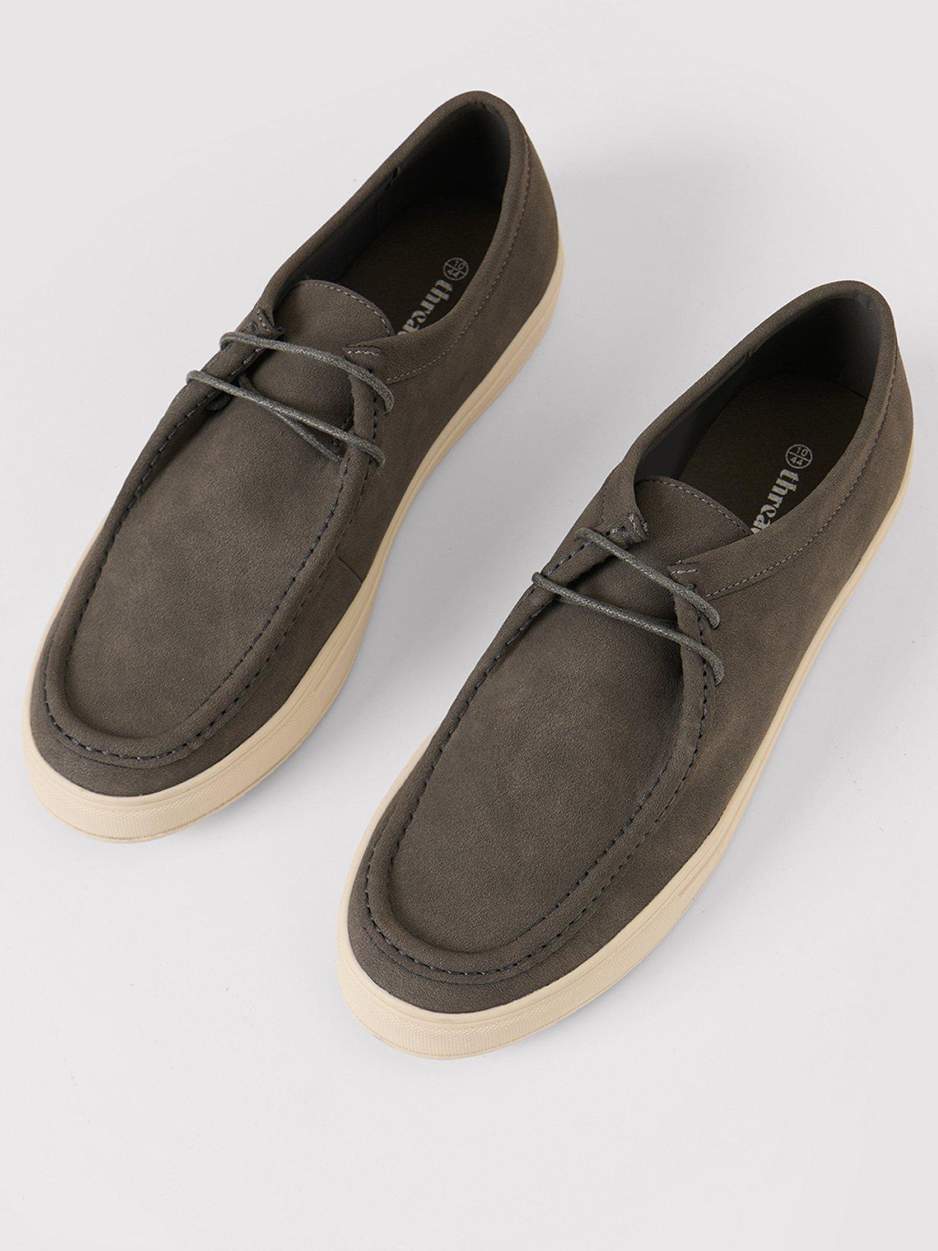 Image 2 of 4 of Threadbare Mens Lace Up Moc Toe Trainers - Grey