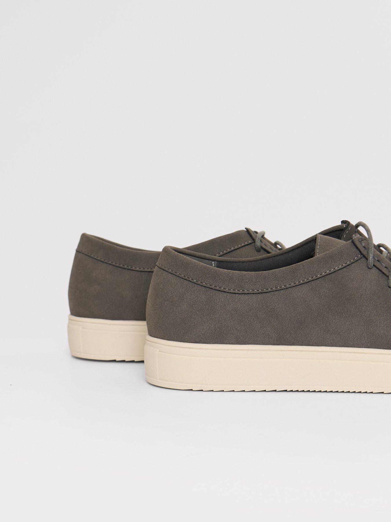 Image 3 of 4 of Threadbare Mens Lace Up Moc Toe Trainers - Grey