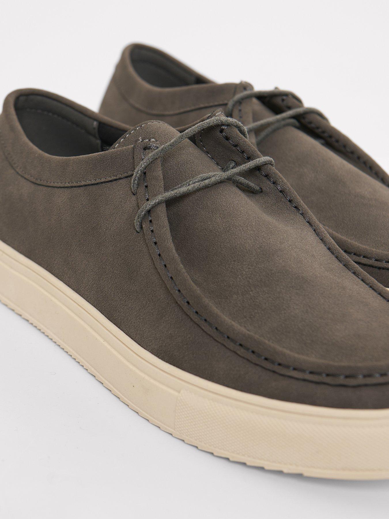 Image 4 of 4 of Threadbare Mens Lace Up Moc Toe Trainers - Grey