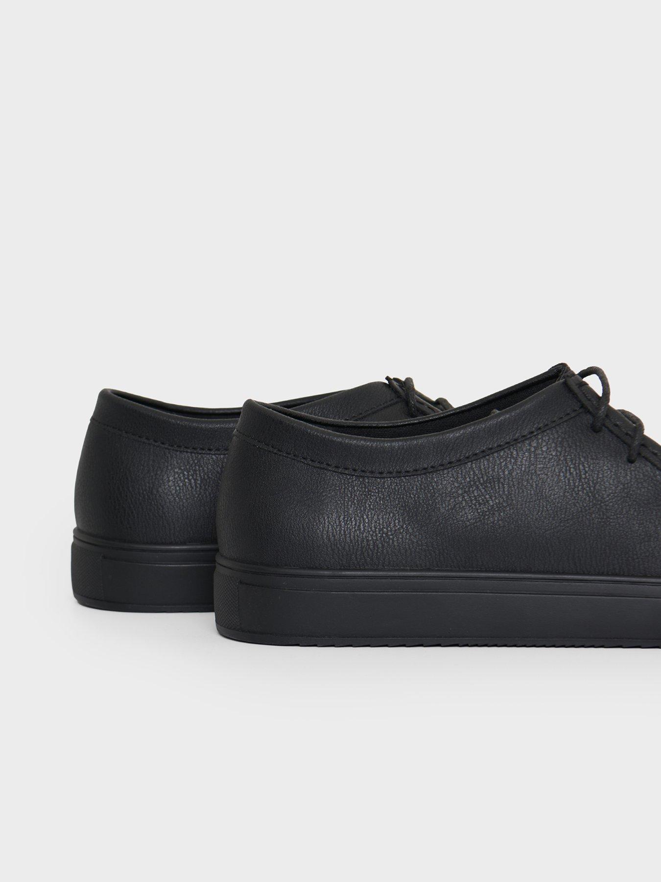 Image 3 of 4 of Threadbare Mens Lace Up Moc Toe Trainers - Black