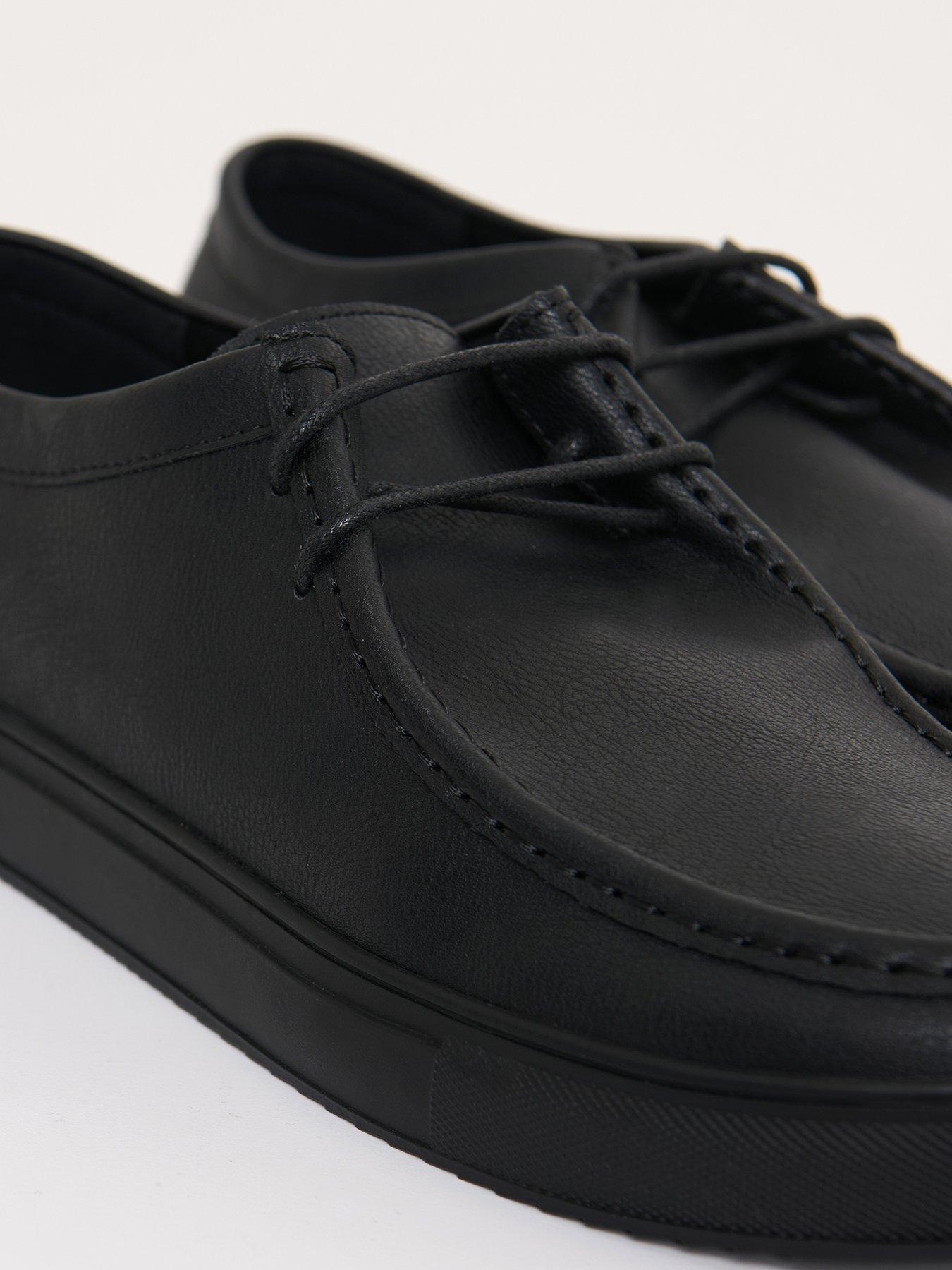 Image 4 of 4 of Threadbare Mens Lace Up Moc Toe Trainers - Black