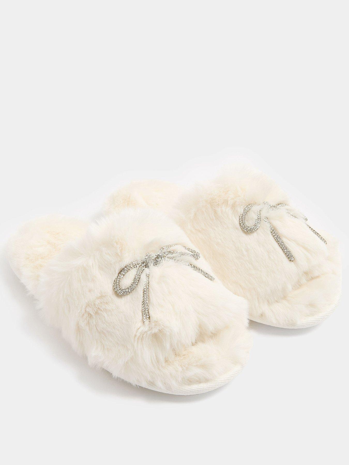 Image 2 of 4 of Yours Glitz Bow Mule Slipper