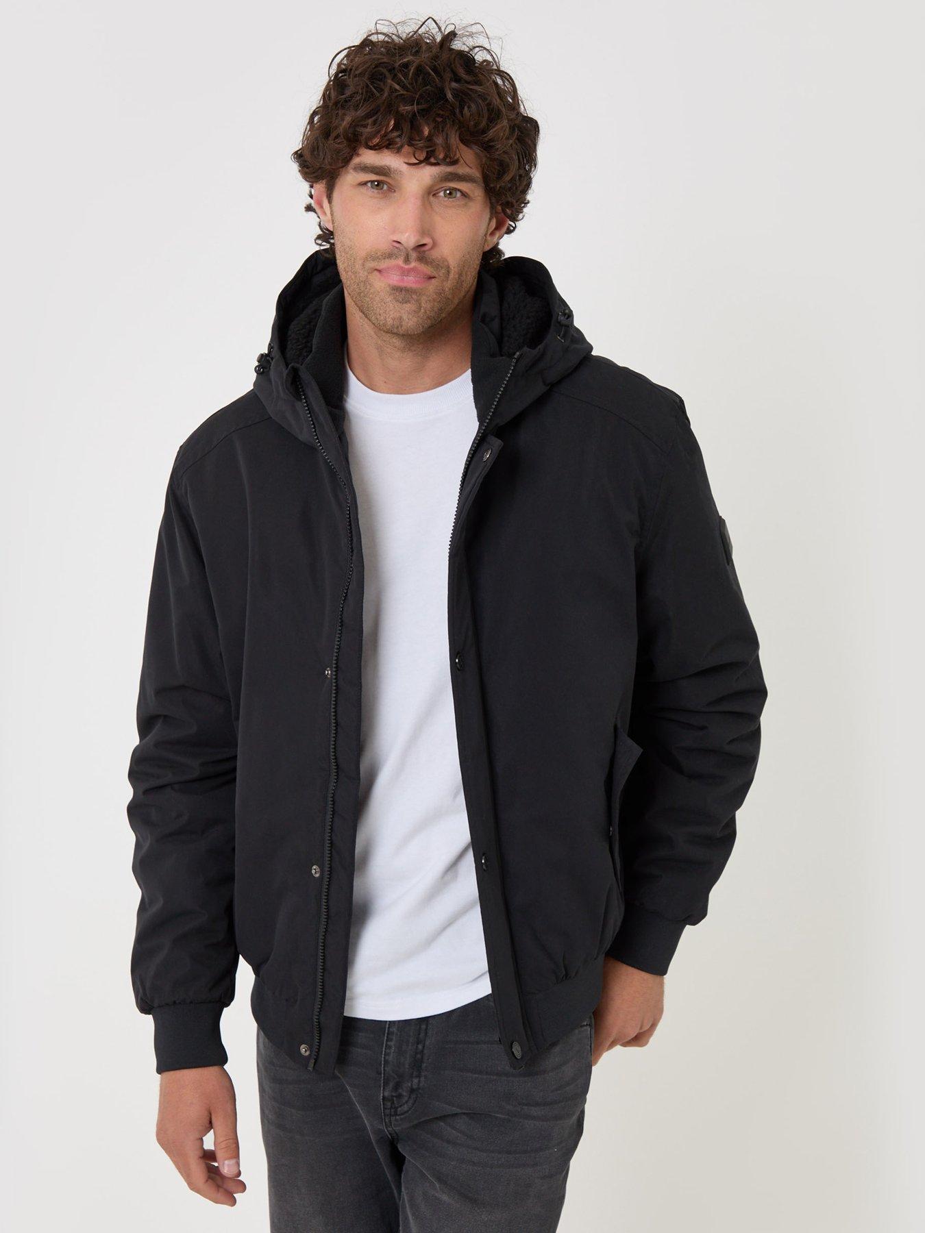 Image 1 of 5 of Threadbare Mens Jacket Silda - Black (with Padding)