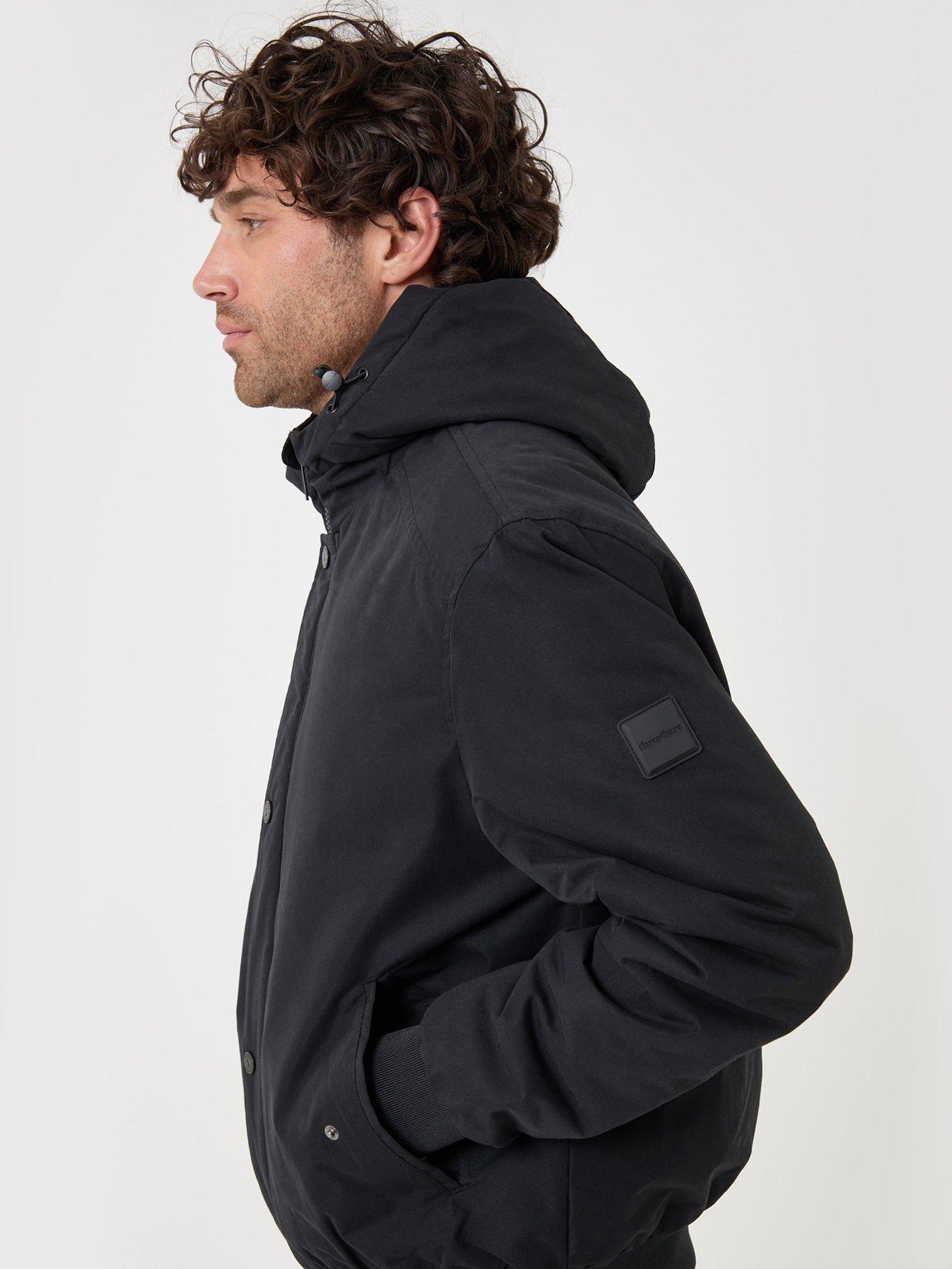 Image 4 of 5 of Threadbare Mens Jacket Silda - Black (with Padding)