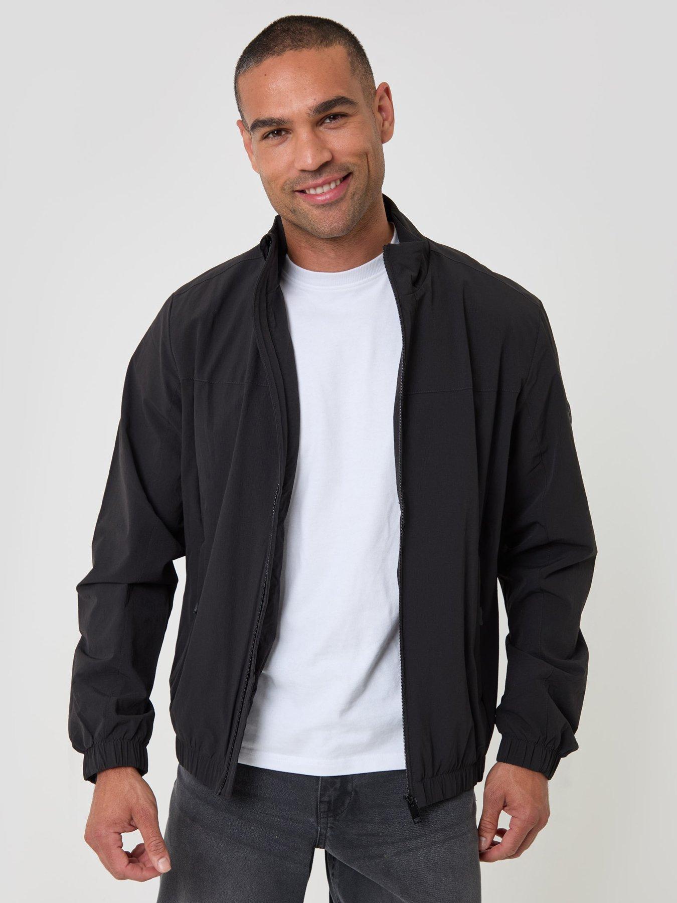 Image 1 of 5 of Threadbare Mens Jacket Idsal - Black (Funnel Collar)