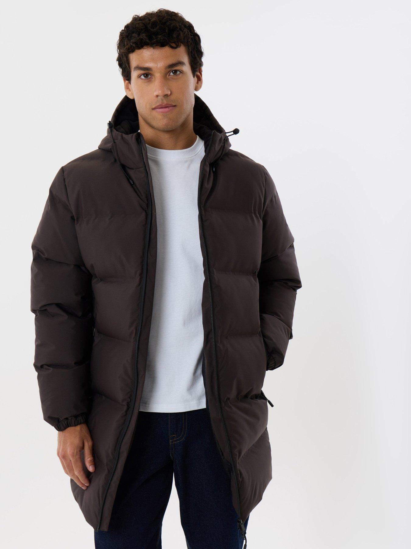 Image 1 of 6 of Threadbare Mens Jacket Solund - Chocolate (with Padding)