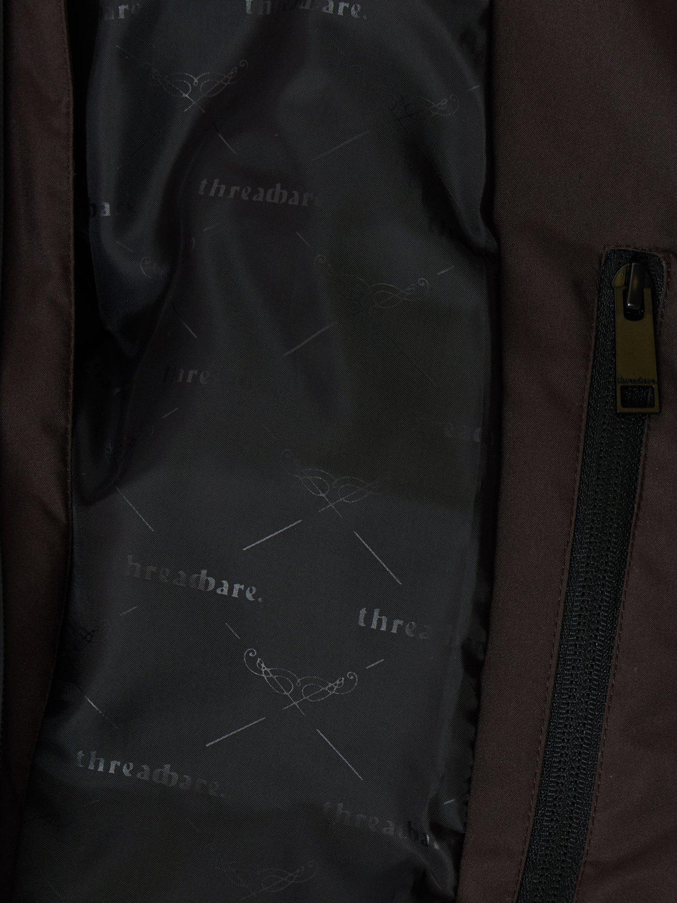 Image 6 of 6 of Threadbare Mens Jacket Solund - Chocolate (with Padding)