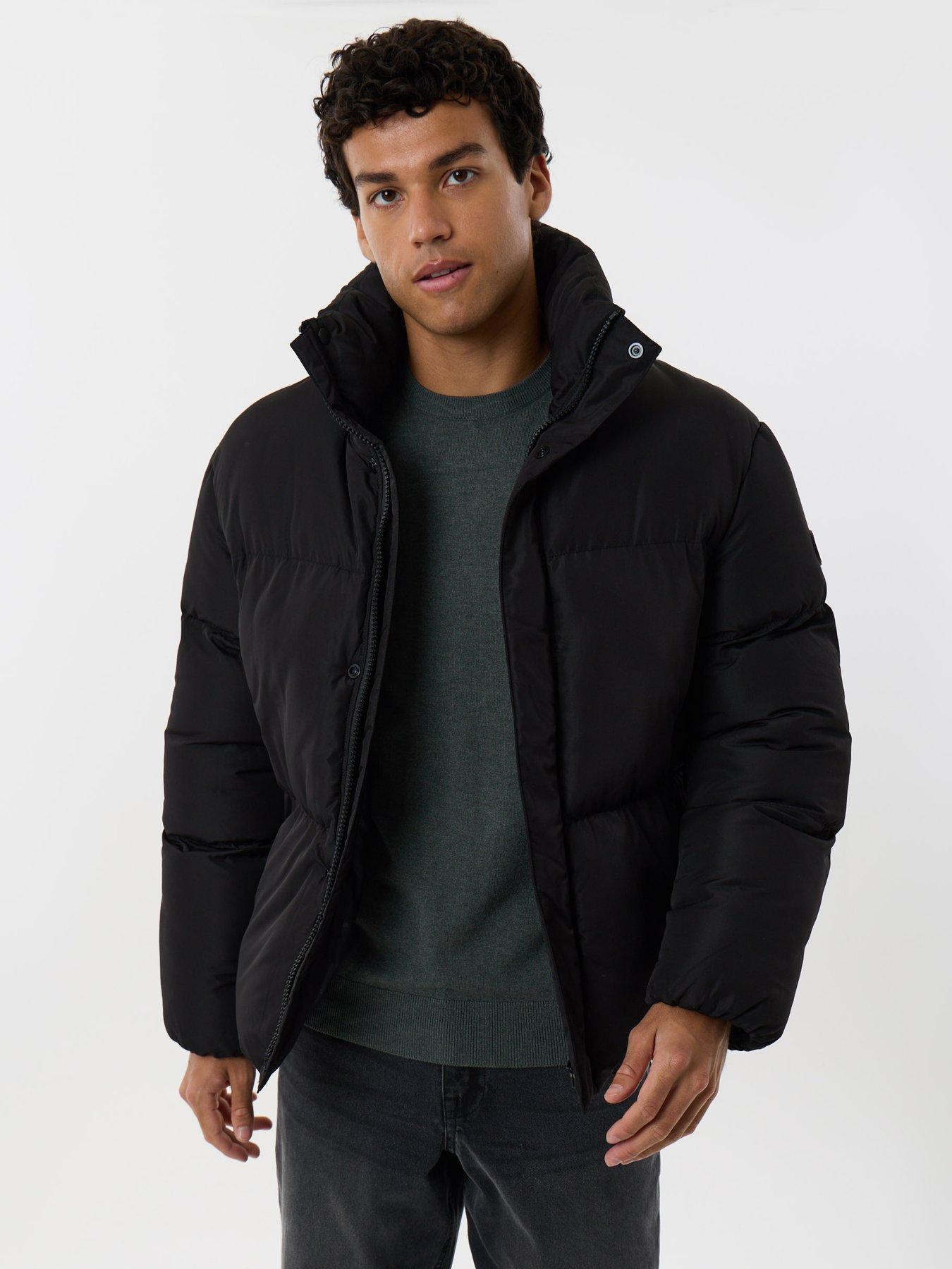 Image 1 of 4 of Threadbare Mens Jacket Fir - Black (with Padding)