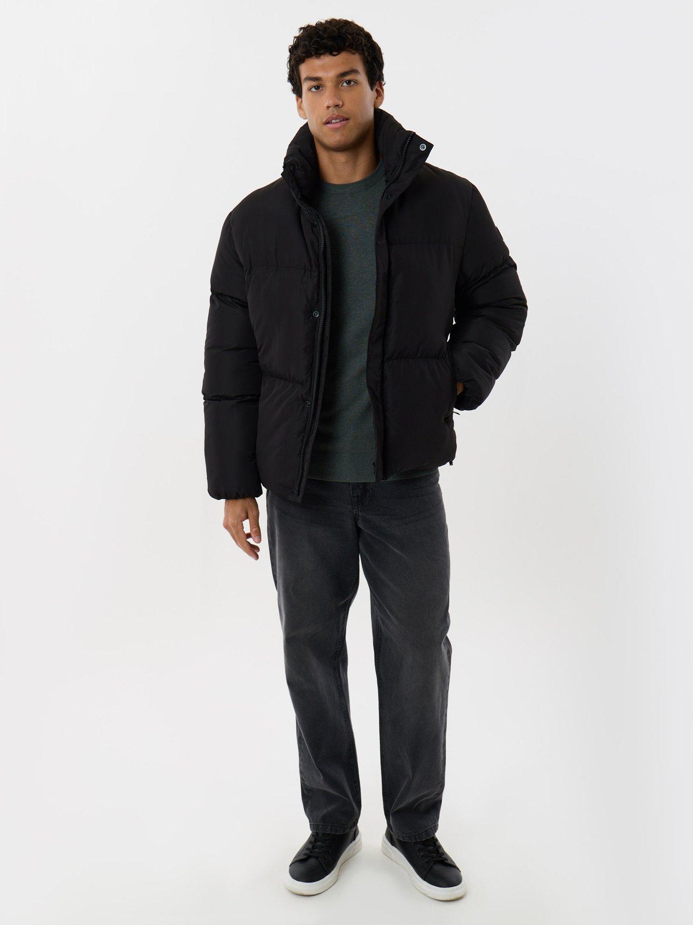Image 3 of 4 of Threadbare Mens Jacket Fir - Black (with Padding)