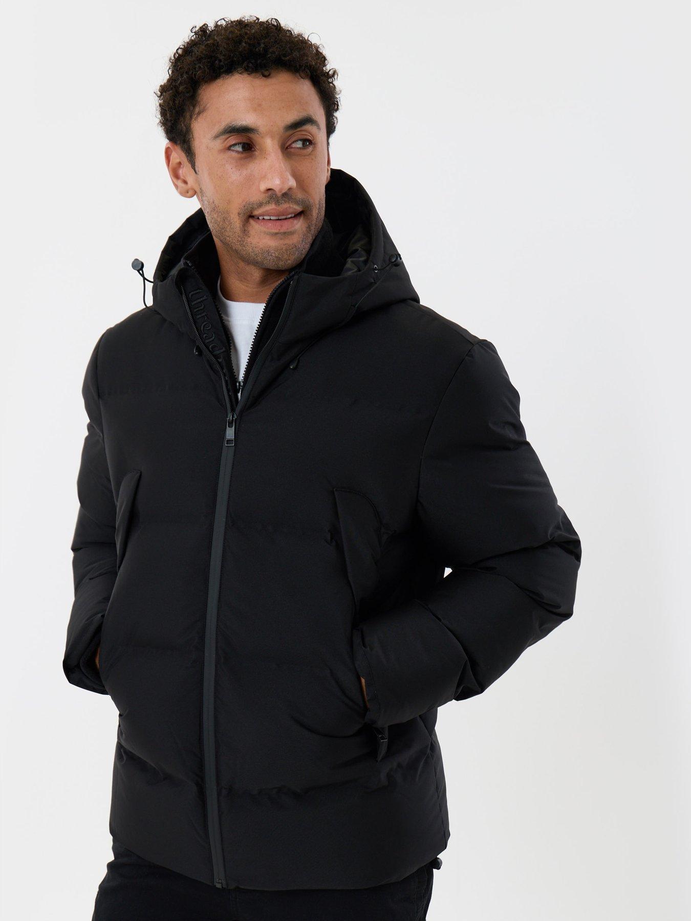 Image 1 of 5 of Threadbare Mens Jacket Ferkin - Black (with Padding)