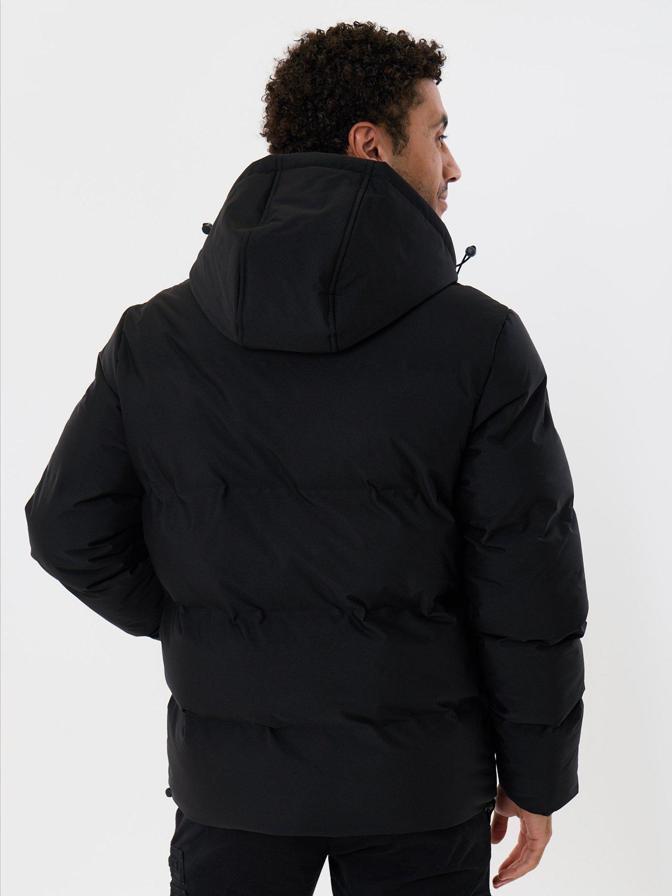 Image 2 of 5 of Threadbare Mens Jacket Ferkin - Black (with Padding)