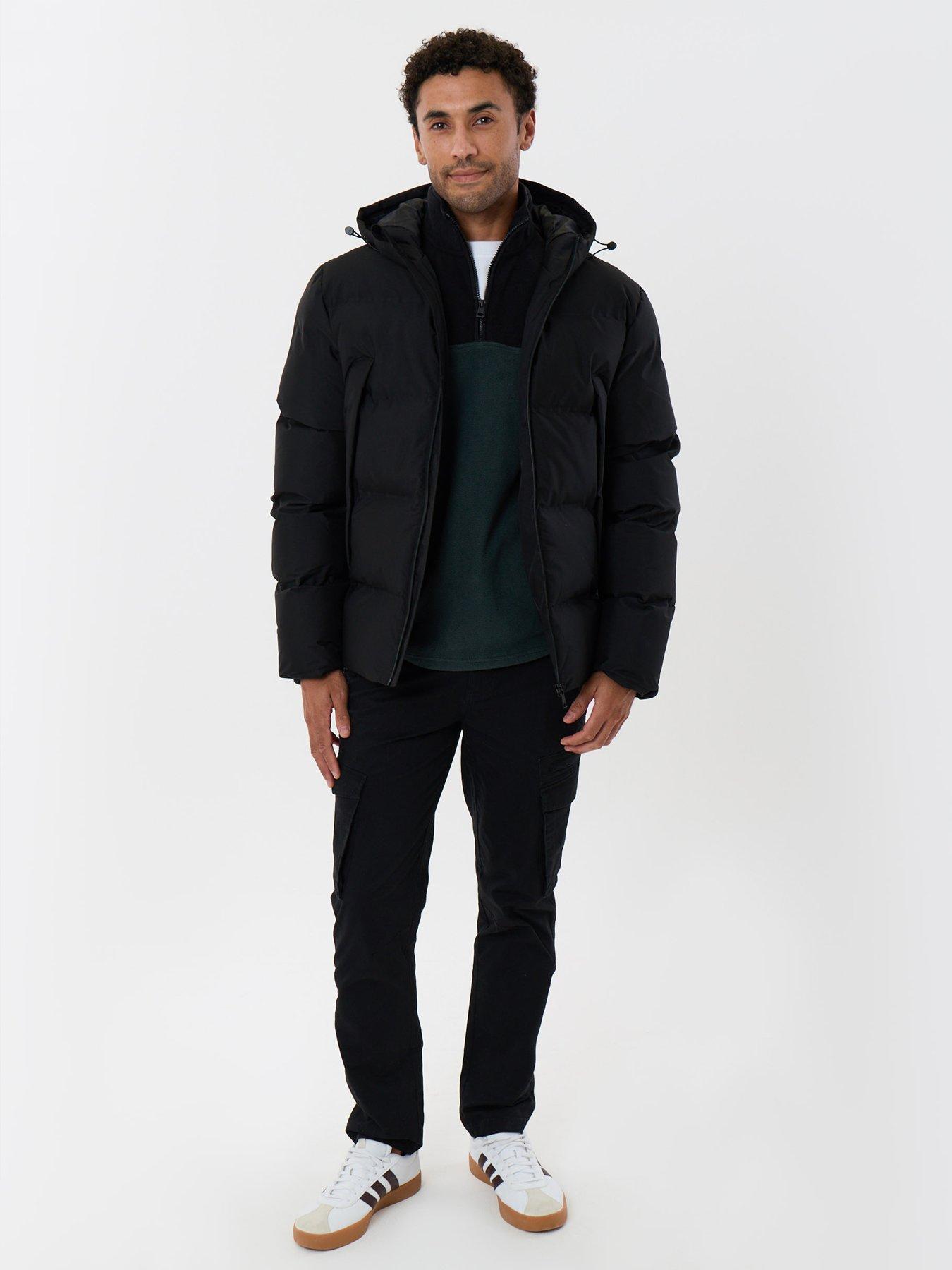 Image 3 of 5 of Threadbare Mens Jacket Ferkin - Black (with Padding)