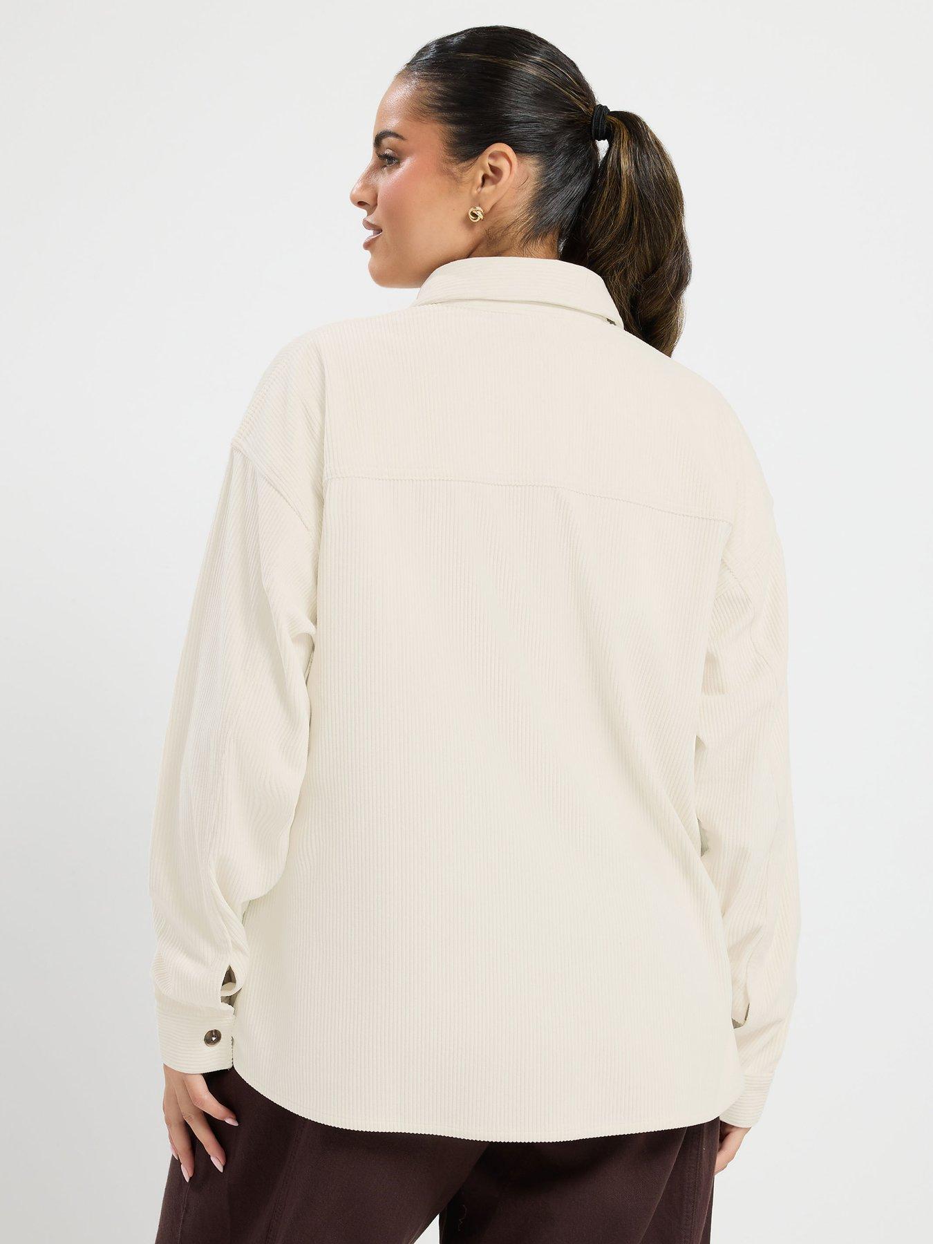 Image 2 of 4 of Yours Curve Corduroy Shirt