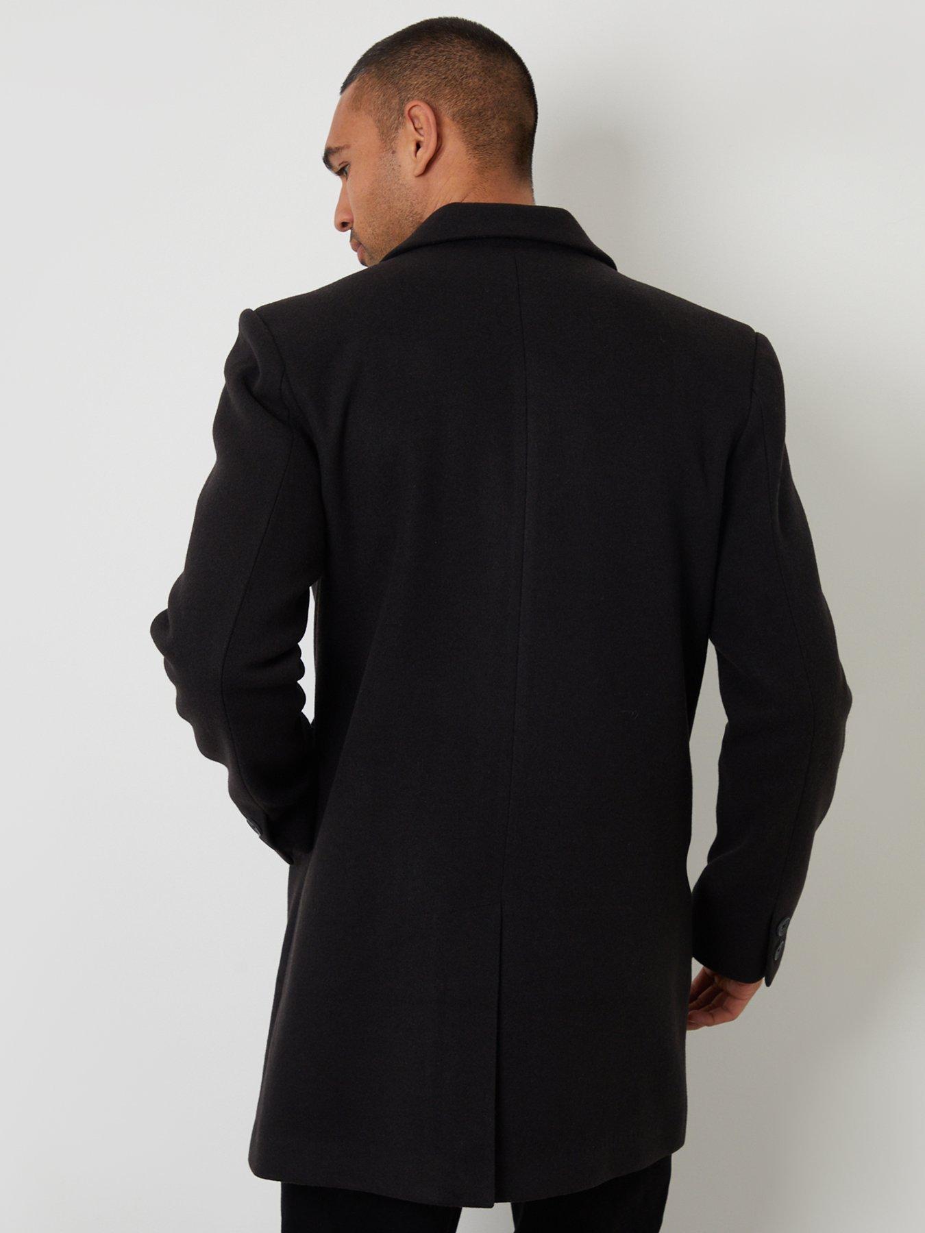 Image 2 of 5 of Threadbare Mens Jacket Espino - Black (FAUX WOOL)