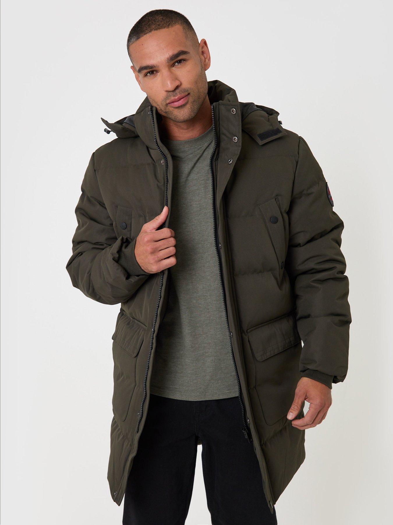 Image 1 of 5 of Threadbare Mens Jacket Coco - Khaki (with Padding)