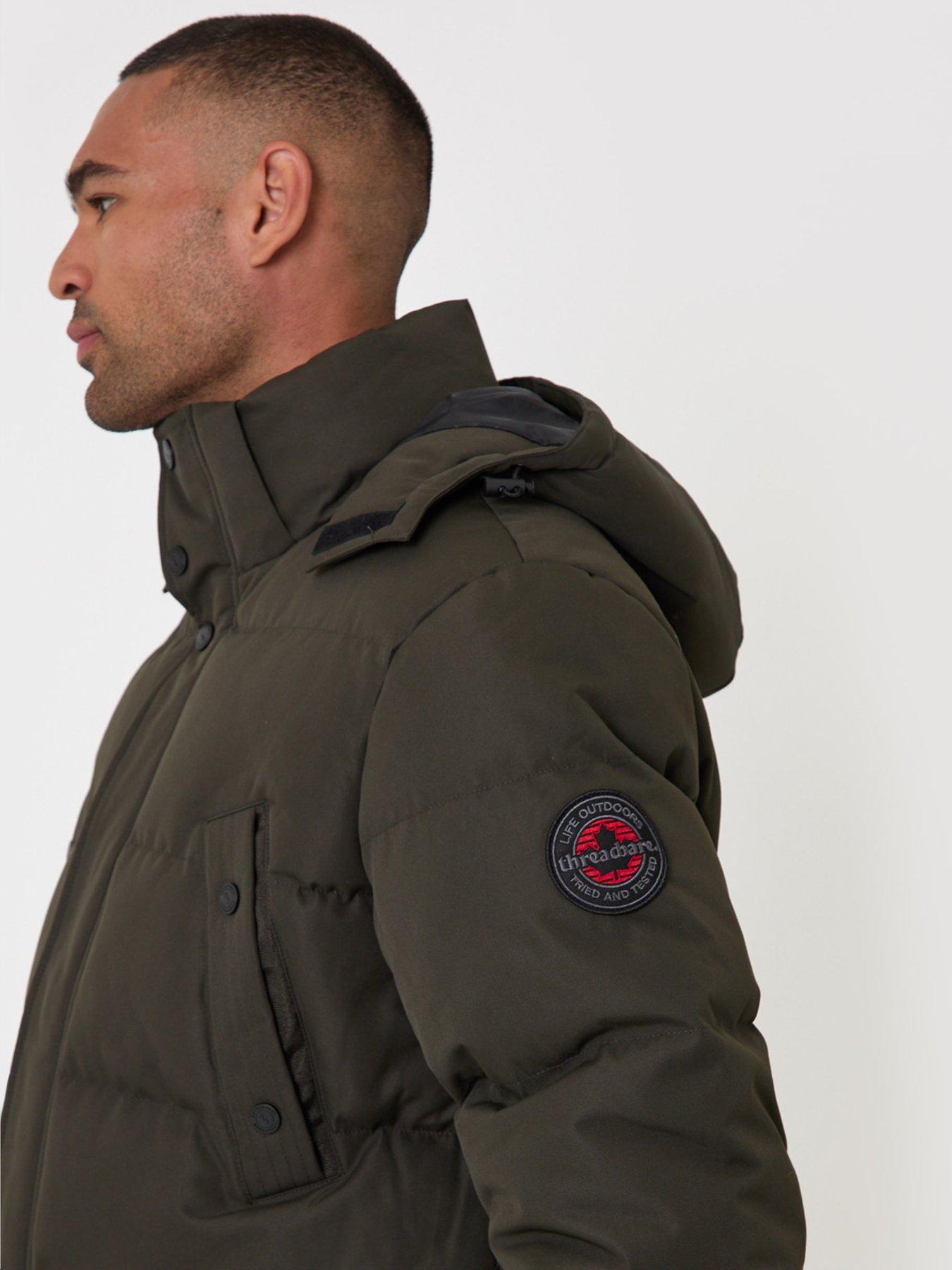 Image 4 of 5 of Threadbare Mens Jacket Coco - Khaki (with Padding)